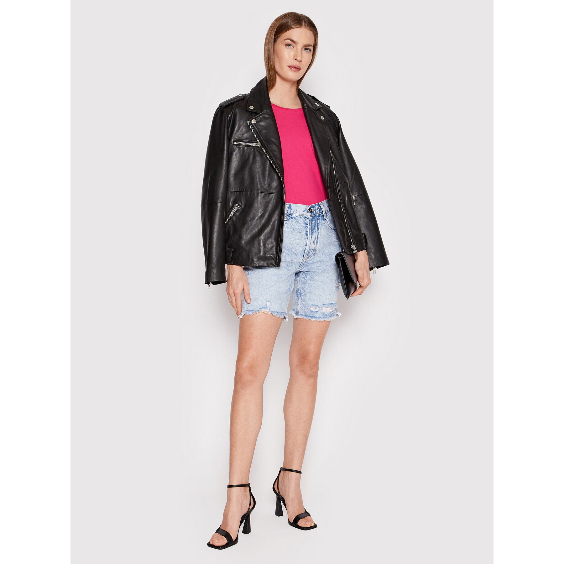 Liu Jo Тишърт WA2501 J5214 Розов Relaxed Fit - Pepit.bg