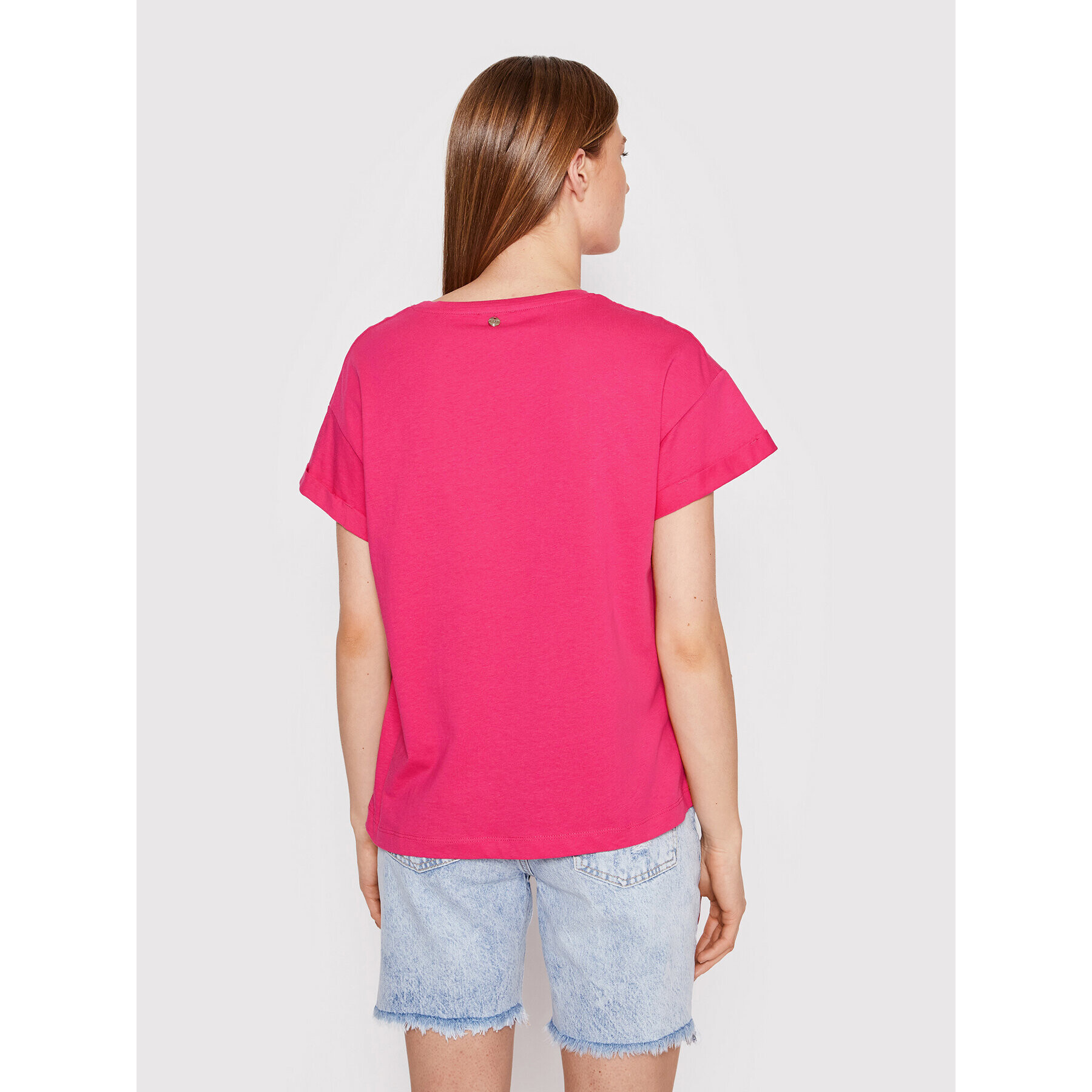Liu Jo Тишърт WA2501 J5214 Розов Relaxed Fit - Pepit.bg