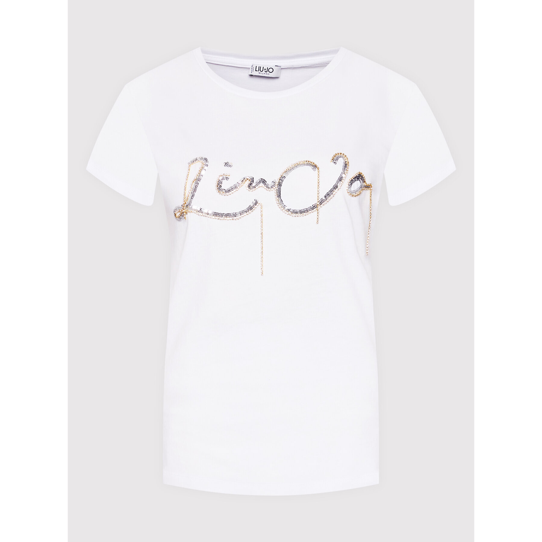 Liu Jo Тишърт WA2541 J6409 Бял Regular Fit - Pepit.bg