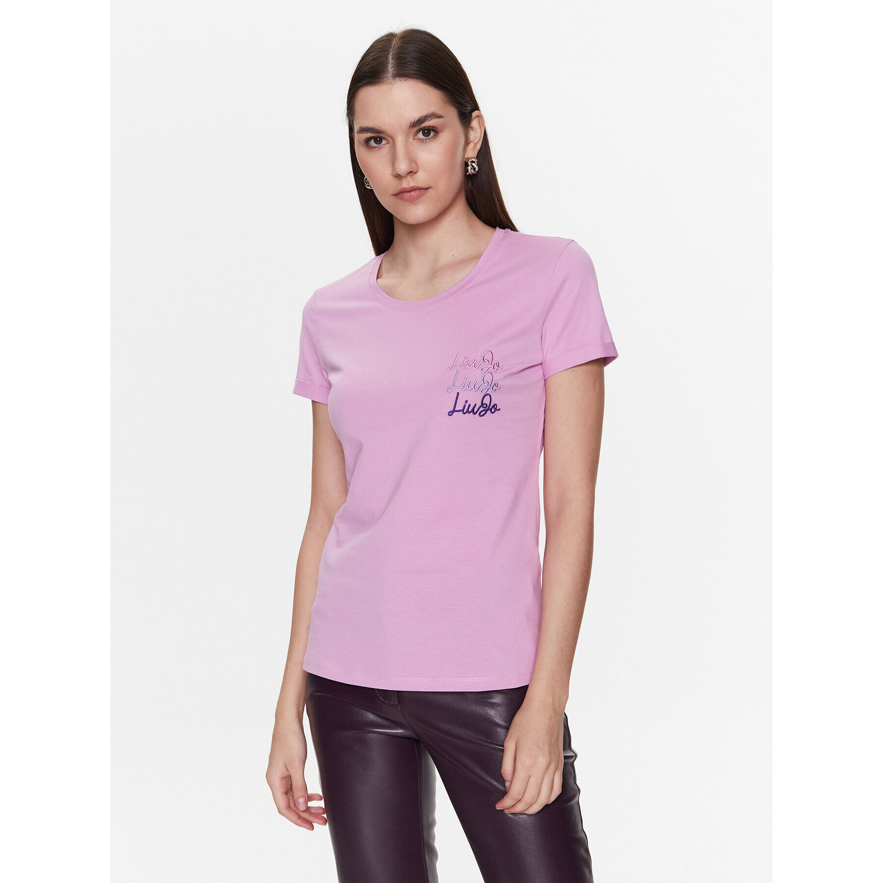 Liu Jo Тишърт WA3139 J6308 Розов Regular Fit - Pepit.bg