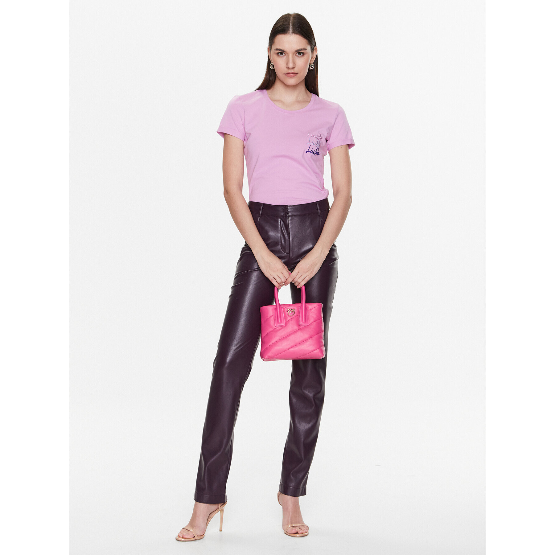 Liu Jo Тишърт WA3139 J6308 Розов Regular Fit - Pepit.bg
