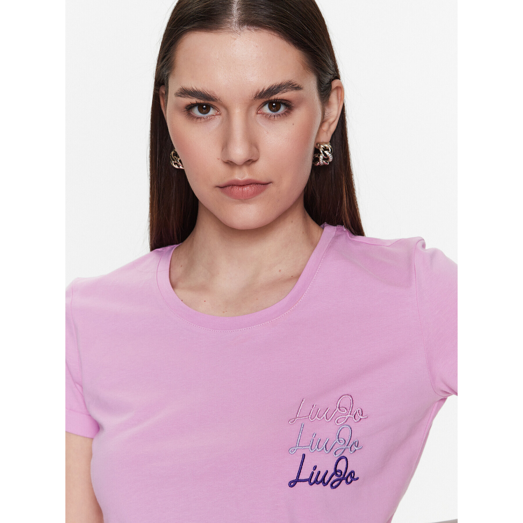 Liu Jo Тишърт WA3139 J6308 Розов Regular Fit - Pepit.bg