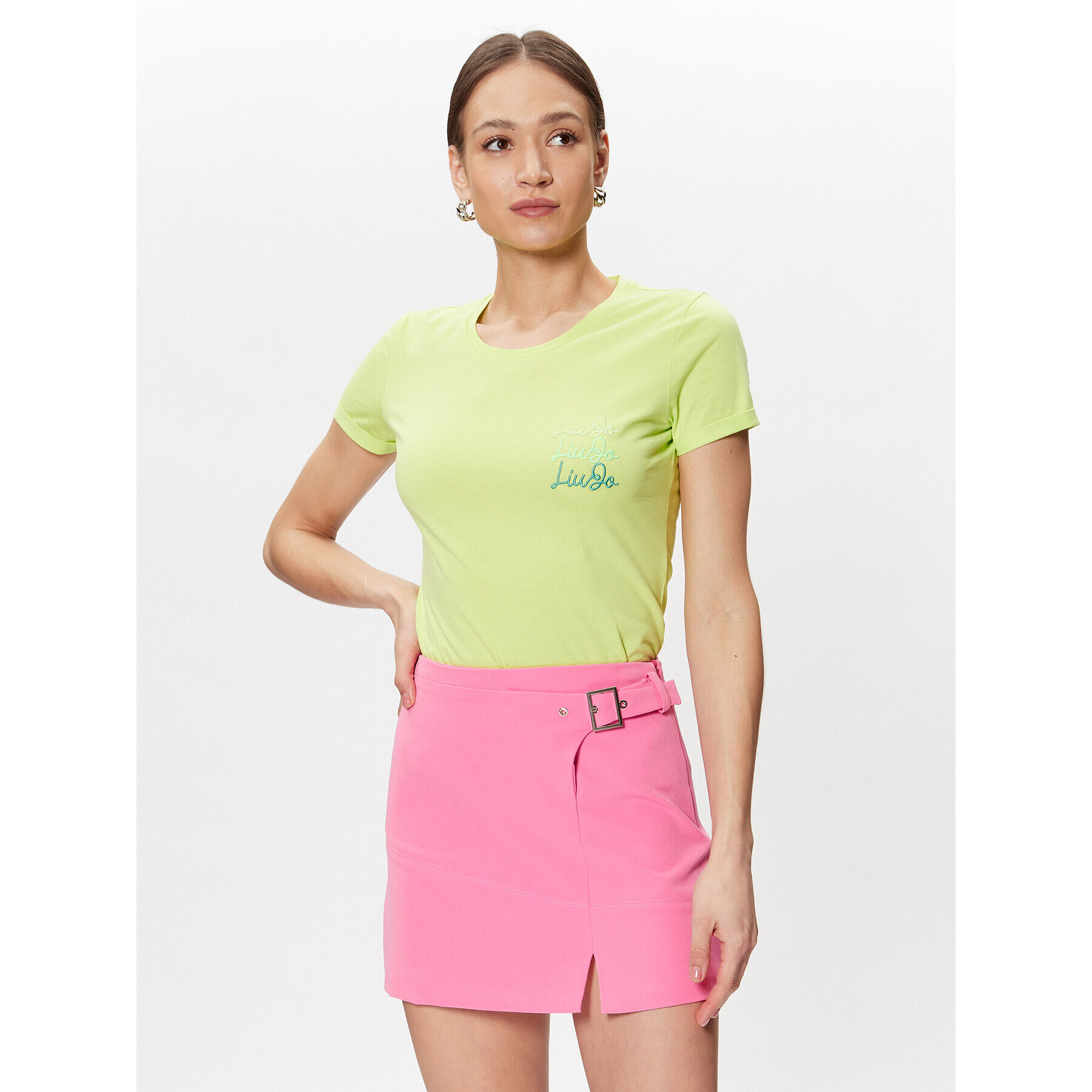 Liu Jo Тишърт WA3139 J6308 Зелен Regular Fit - Pepit.bg