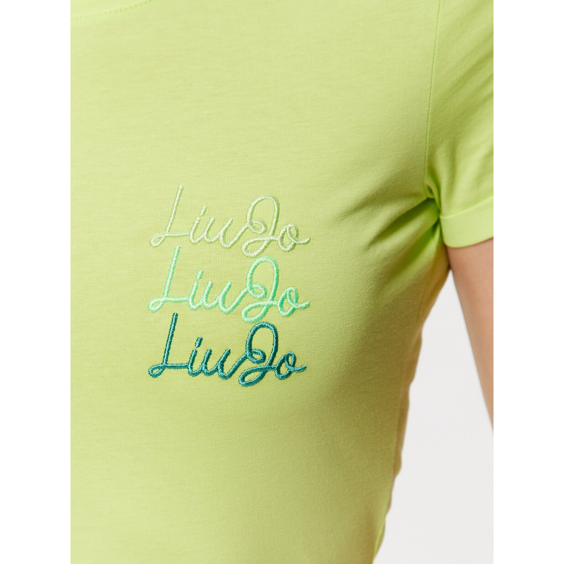 Liu Jo Тишърт WA3139 J6308 Зелен Regular Fit - Pepit.bg