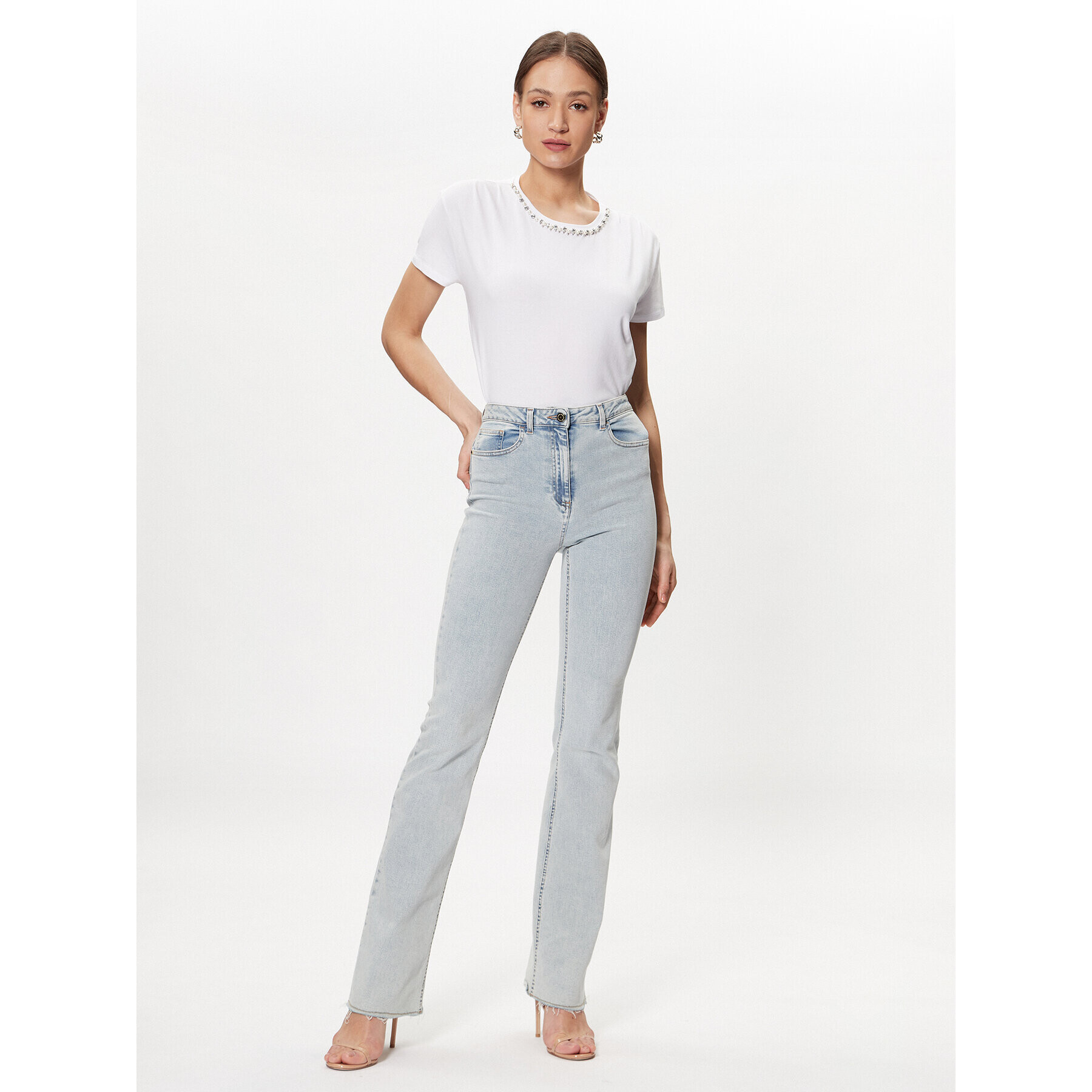 Liu Jo Тишърт WA3142 J6308 Бял Regular Fit - Pepit.bg
