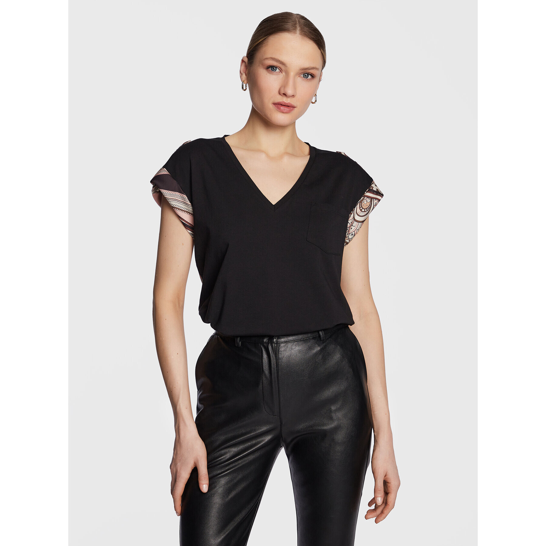 Liu Jo Тишърт WA3156 J7821 Черен Regular Fit - Pepit.bg