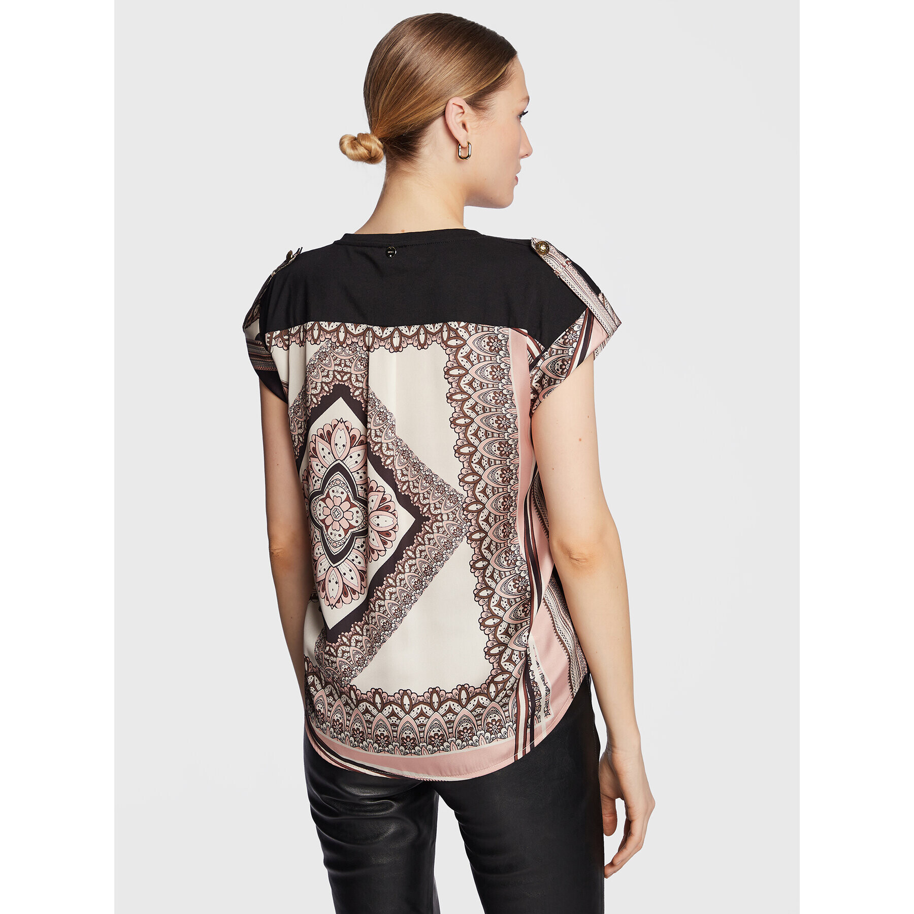 Liu Jo Тишърт WA3156 J7821 Черен Regular Fit - Pepit.bg