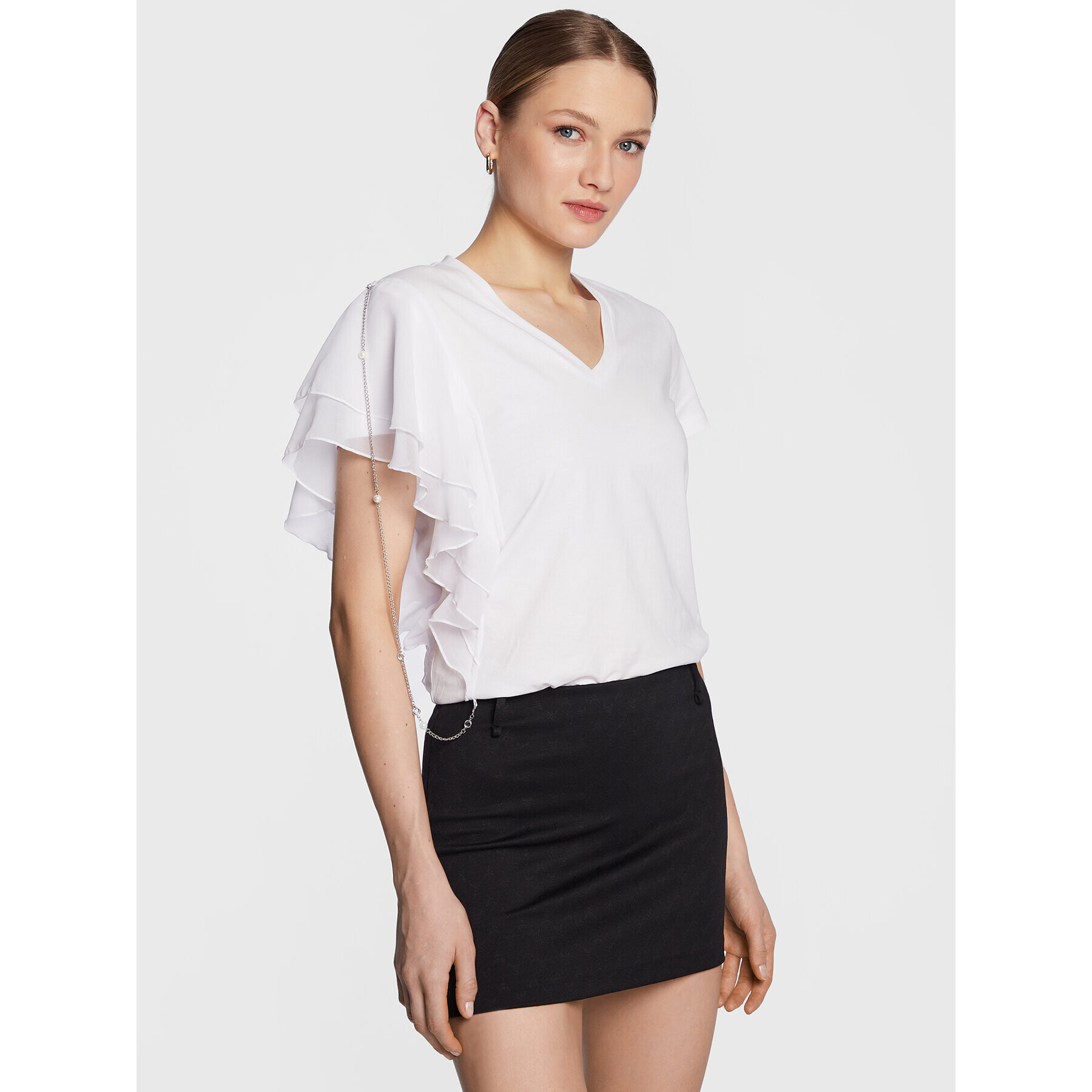 Liu Jo Тишърт WA3158 J5003 Бял Regular Fit - Pepit.bg