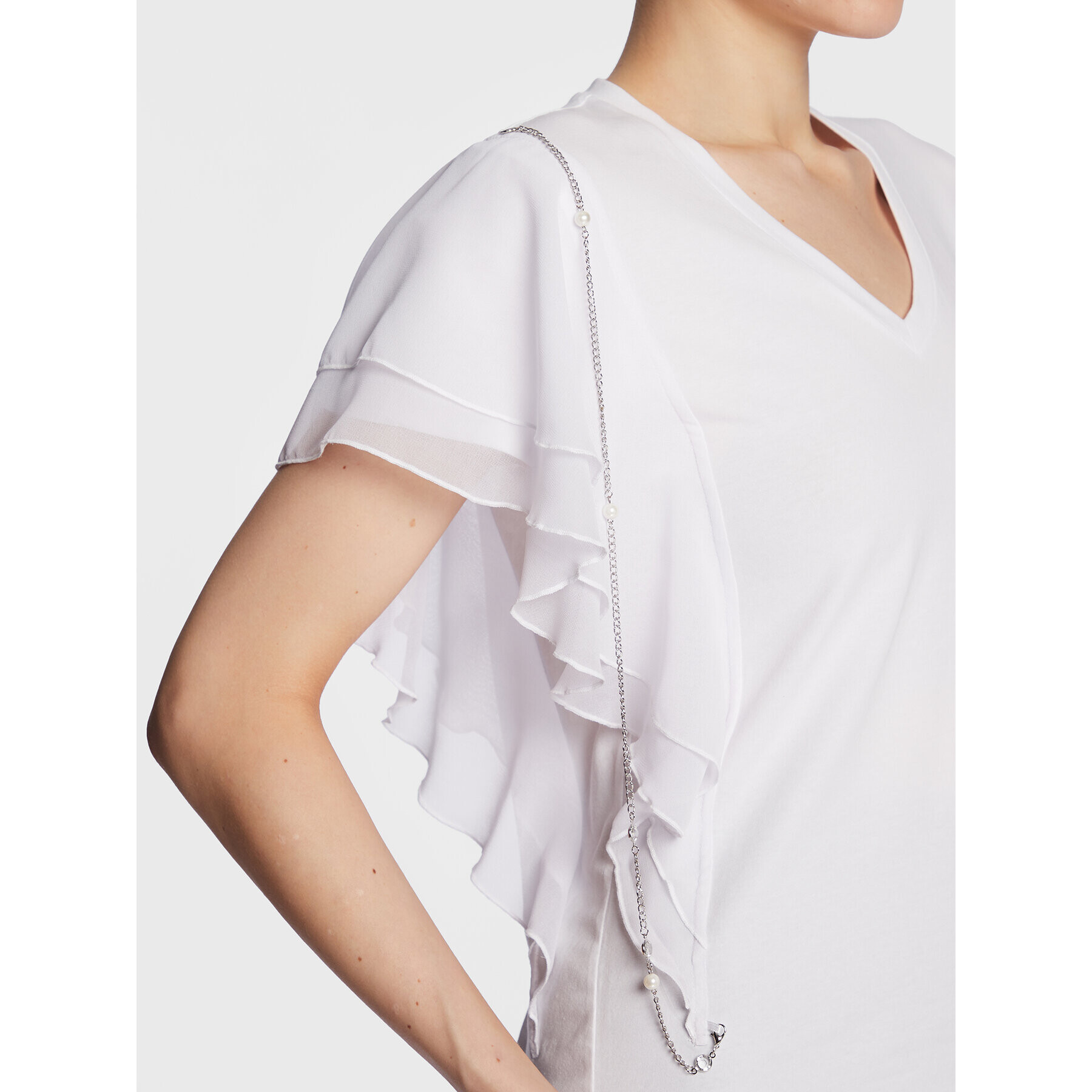 Liu Jo Тишърт WA3158 J5003 Бял Regular Fit - Pepit.bg