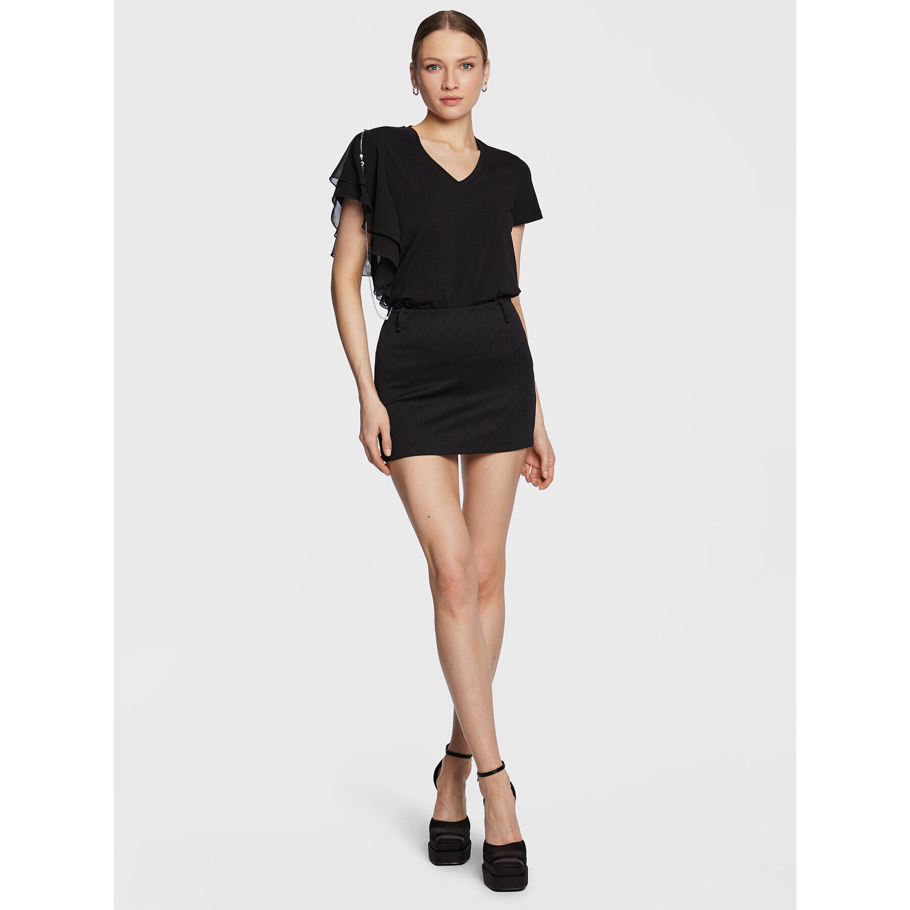 Liu Jo Тишърт WA3158 J5003 Черен Regular Fit - Pepit.bg