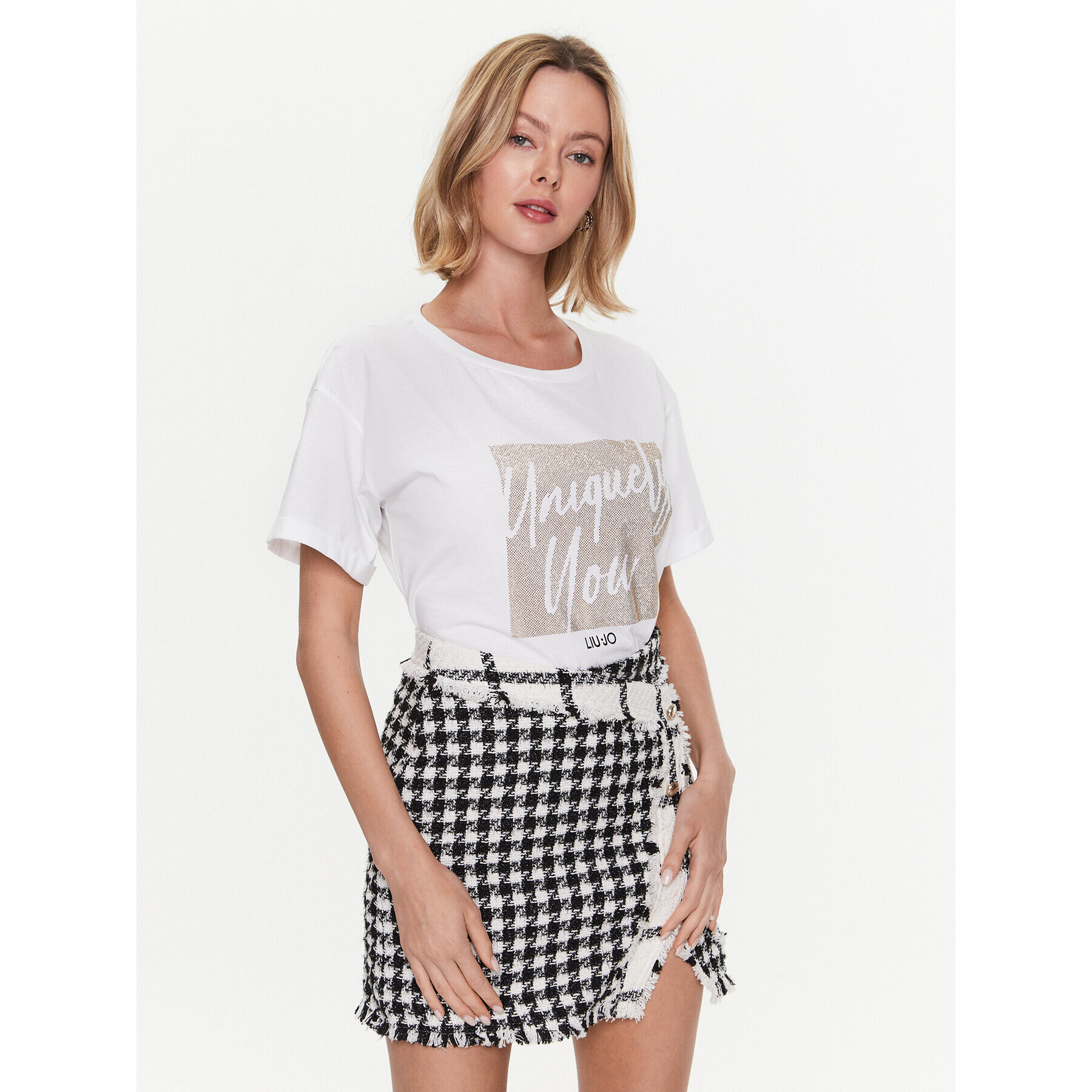 Liu Jo Тишърт WA3277 JS923 Бял Regular Fit - Pepit.bg
