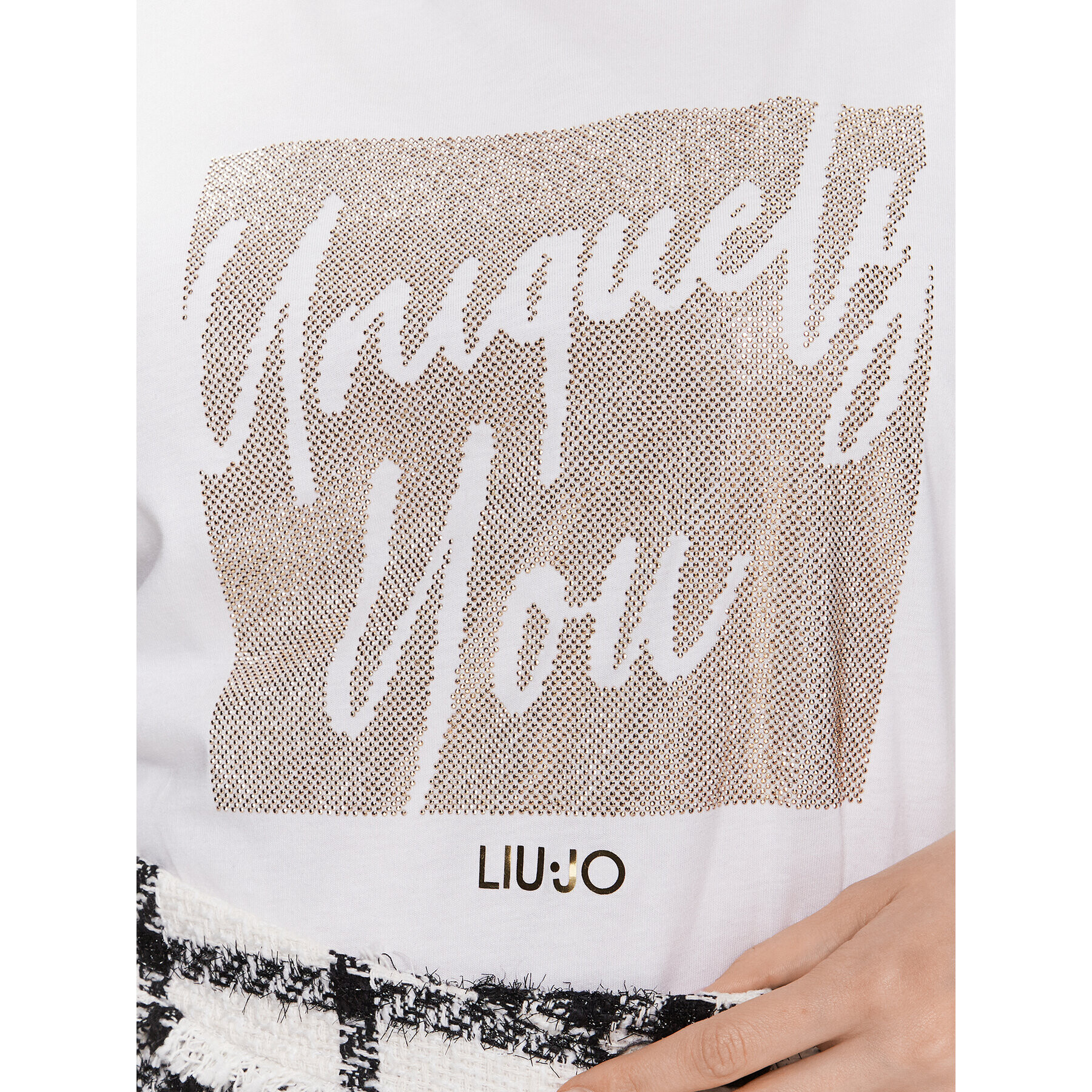 Liu Jo Тишърт WA3277 JS923 Бял Regular Fit - Pepit.bg
