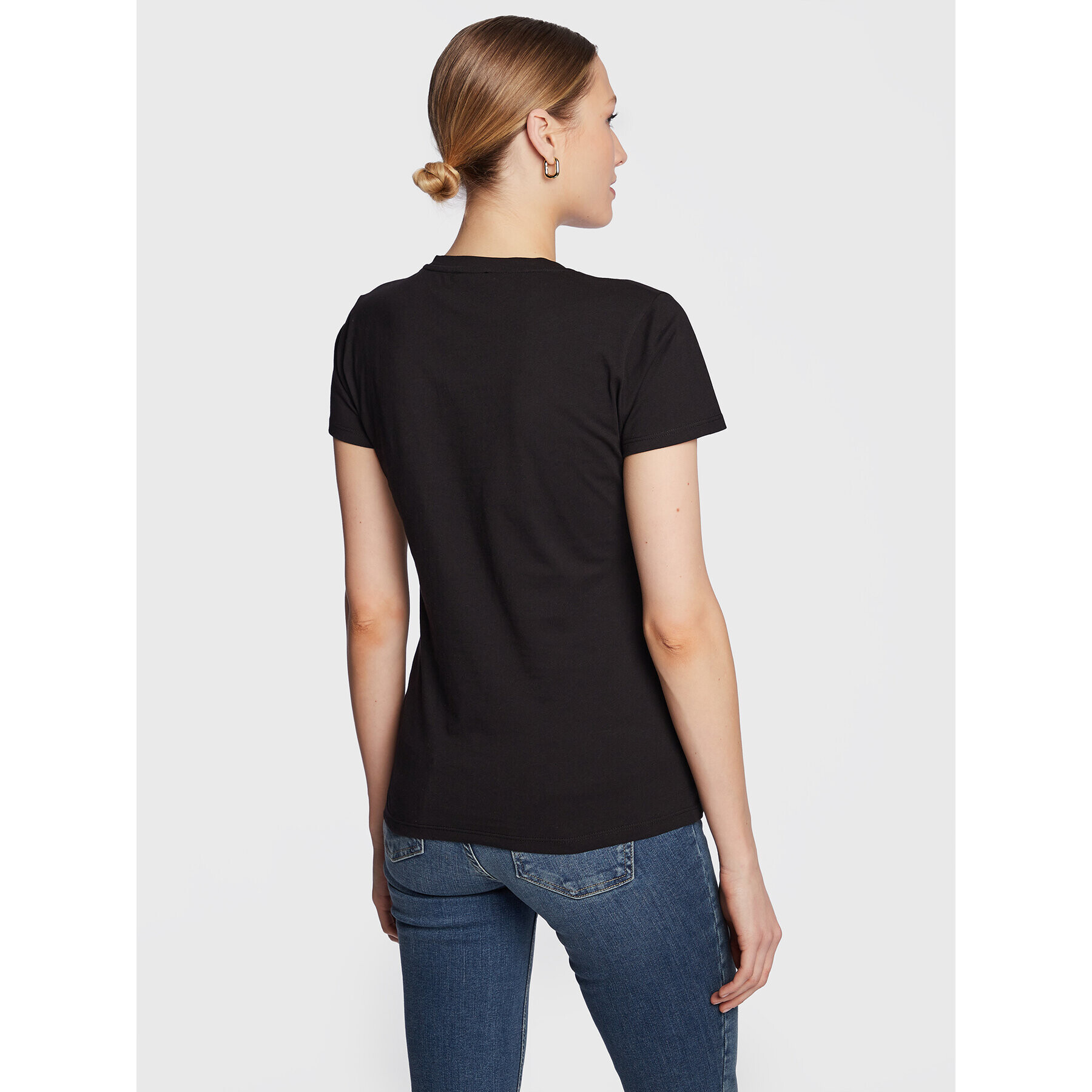 Liu Jo Тишърт WA3278 JS923 Черен Regular Fit - Pepit.bg