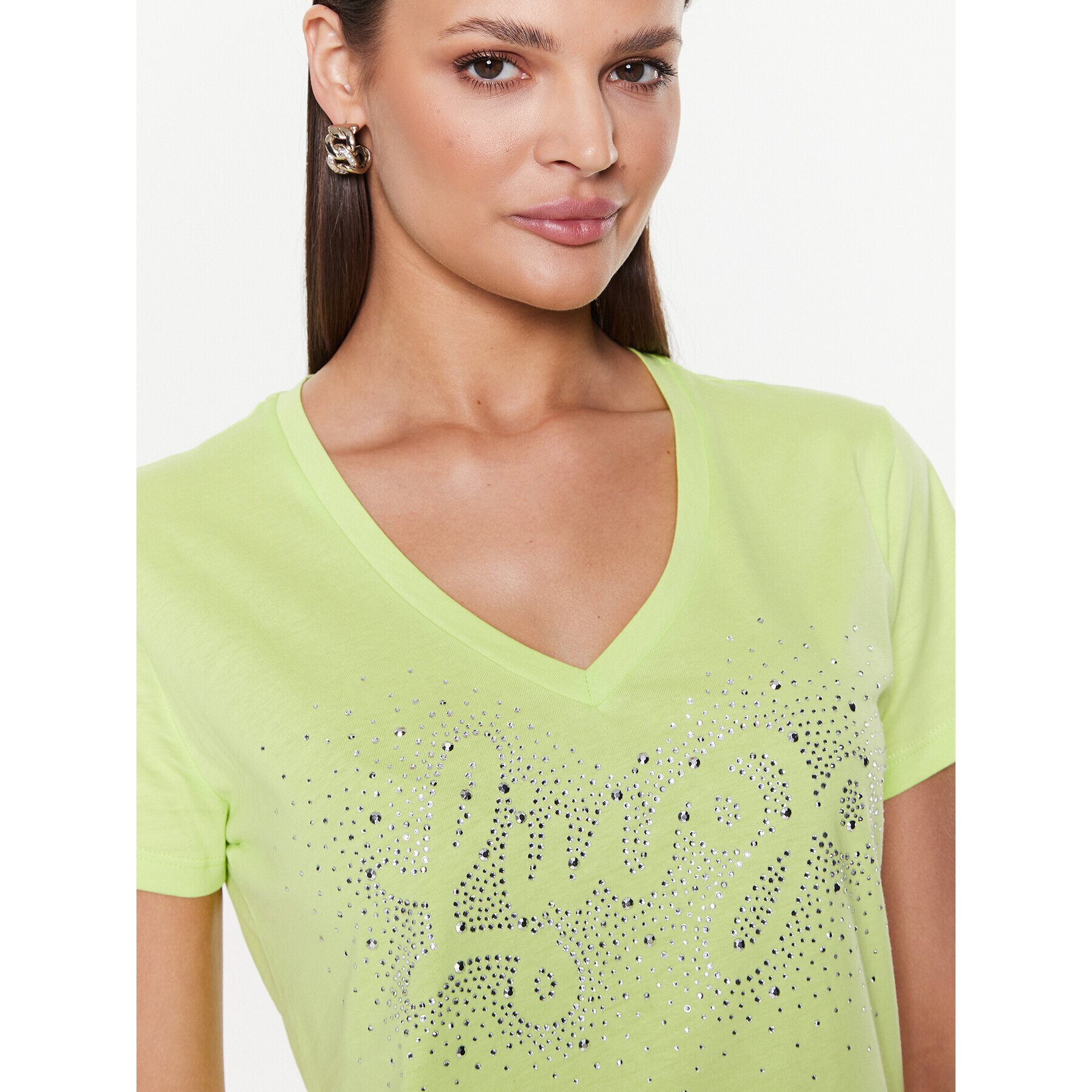 Liu Jo Тишърт WA3278 JS923 Зелен Regular Fit - Pepit.bg