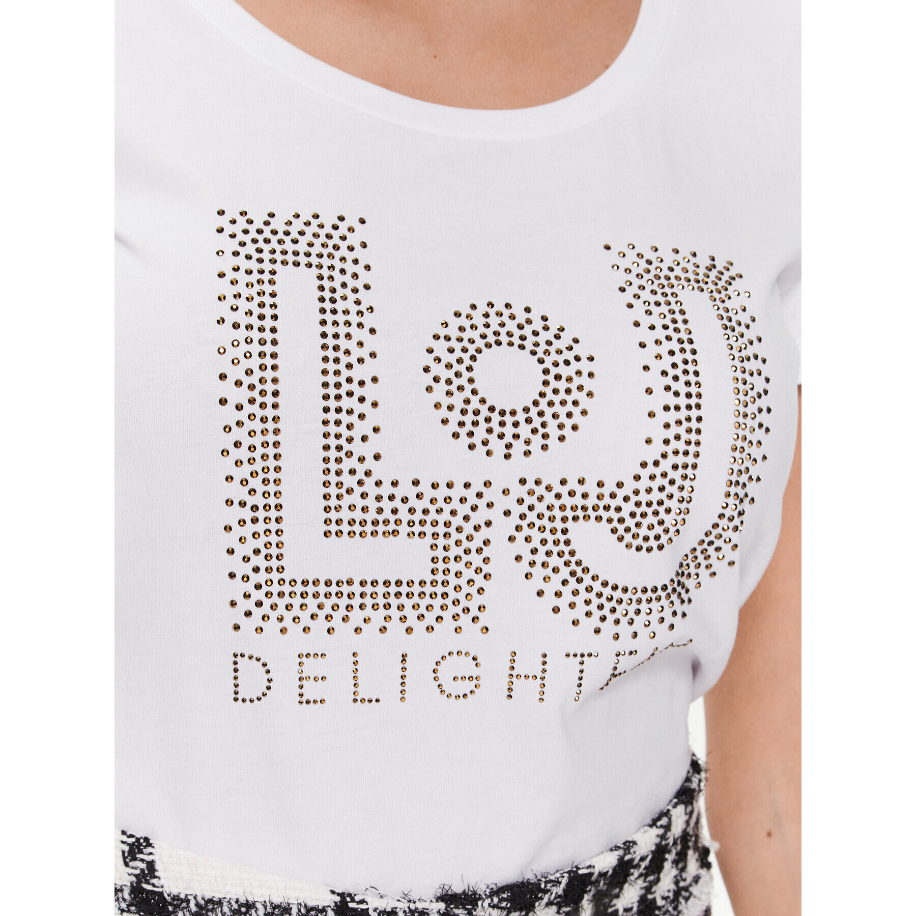 Liu Jo Тишърт WA3281 JS923 Бял Regular Fit - Pepit.bg