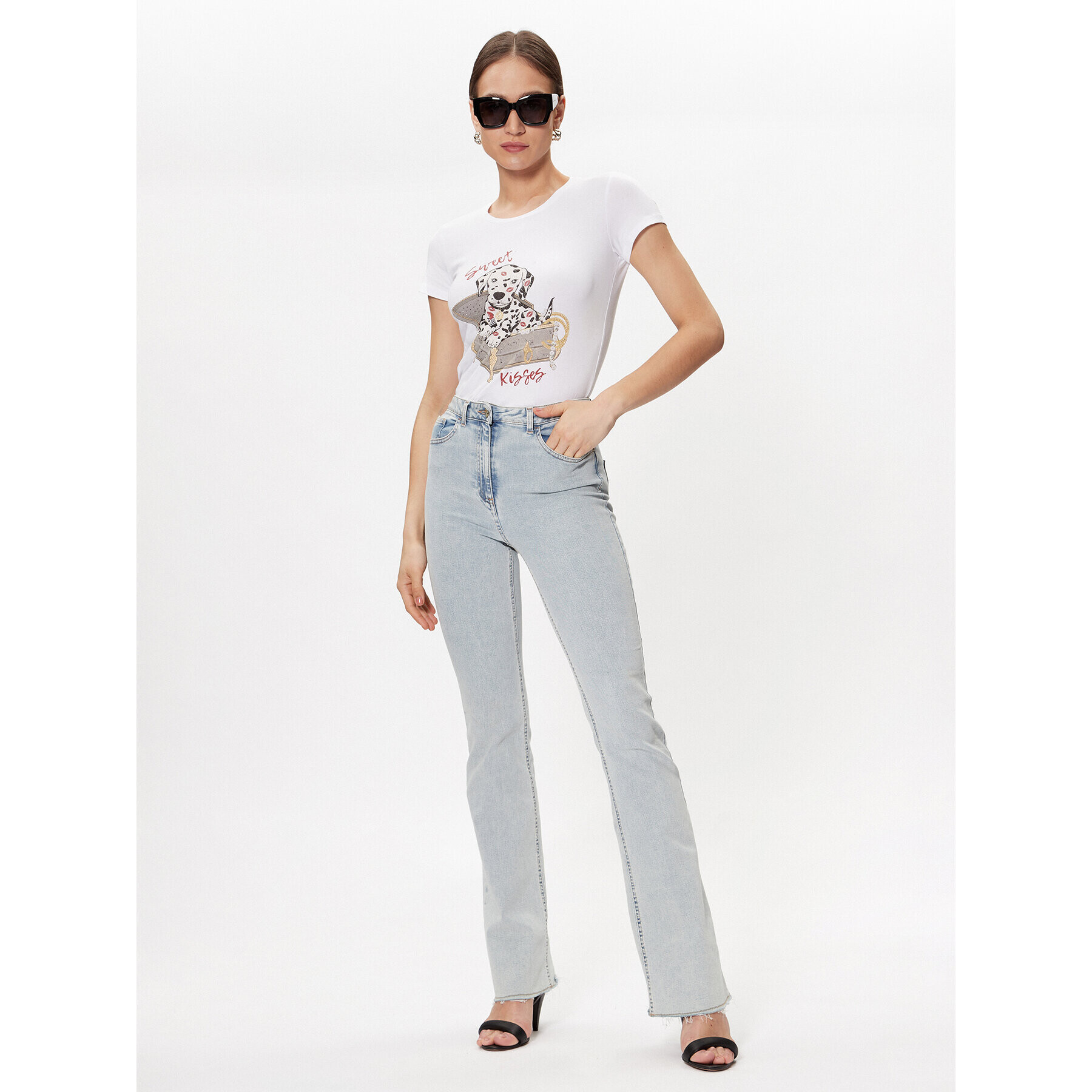 Liu Jo Тишърт WA3303 J5003 Бял Regular Fit - Pepit.bg