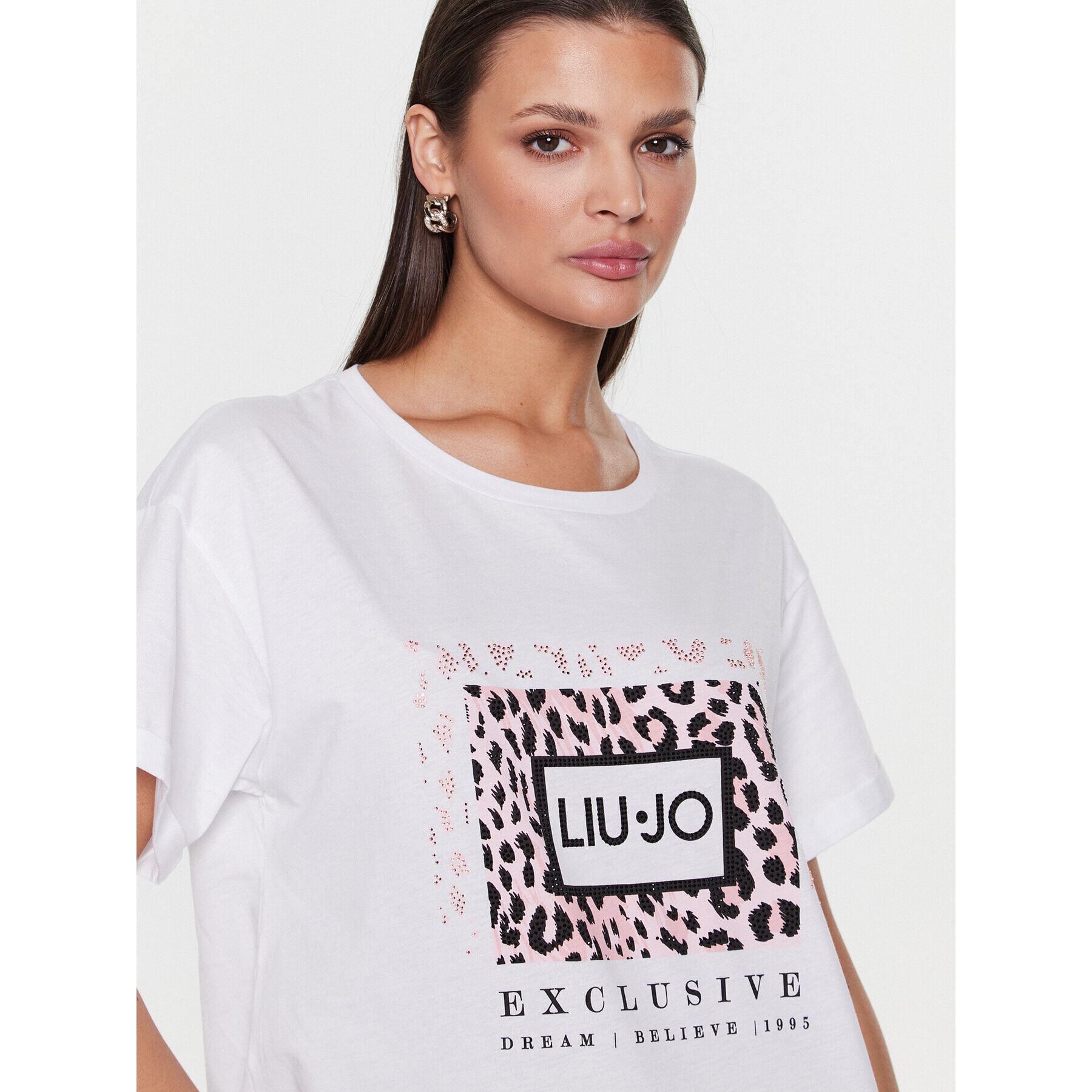 Liu Jo Тишърт WA3332 J6410 Бял Relaxed Fit - Pepit.bg