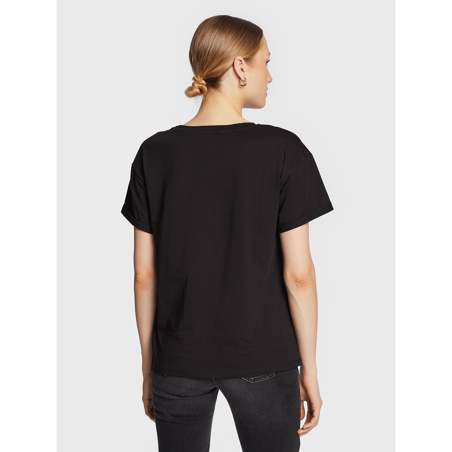 Liu Jo Тишърт WA3332 J6410 Черен Relaxed Fit - Pepit.bg