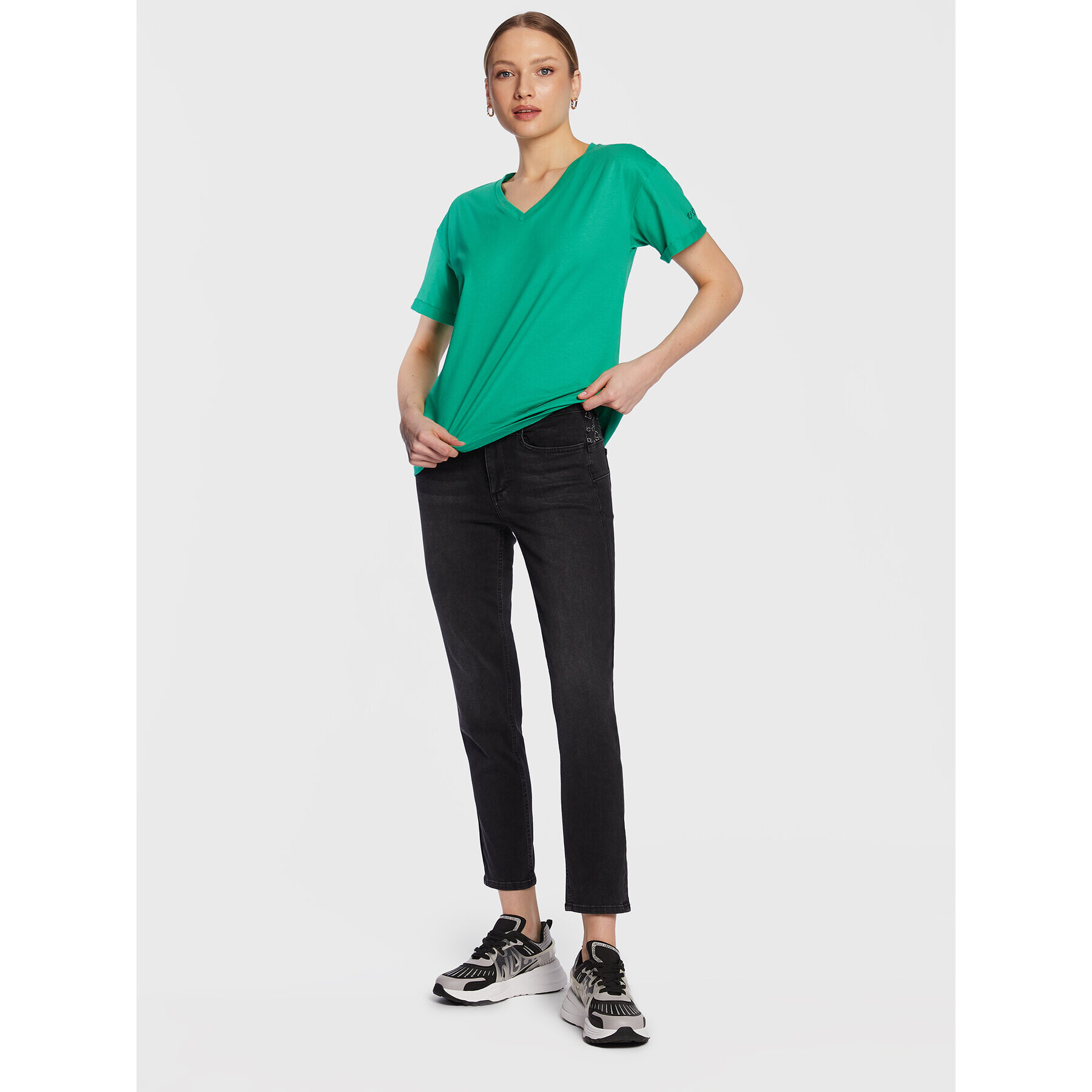 Liu Jo Тишърт WA3364 JS923 Зелен Regular Fit - Pepit.bg