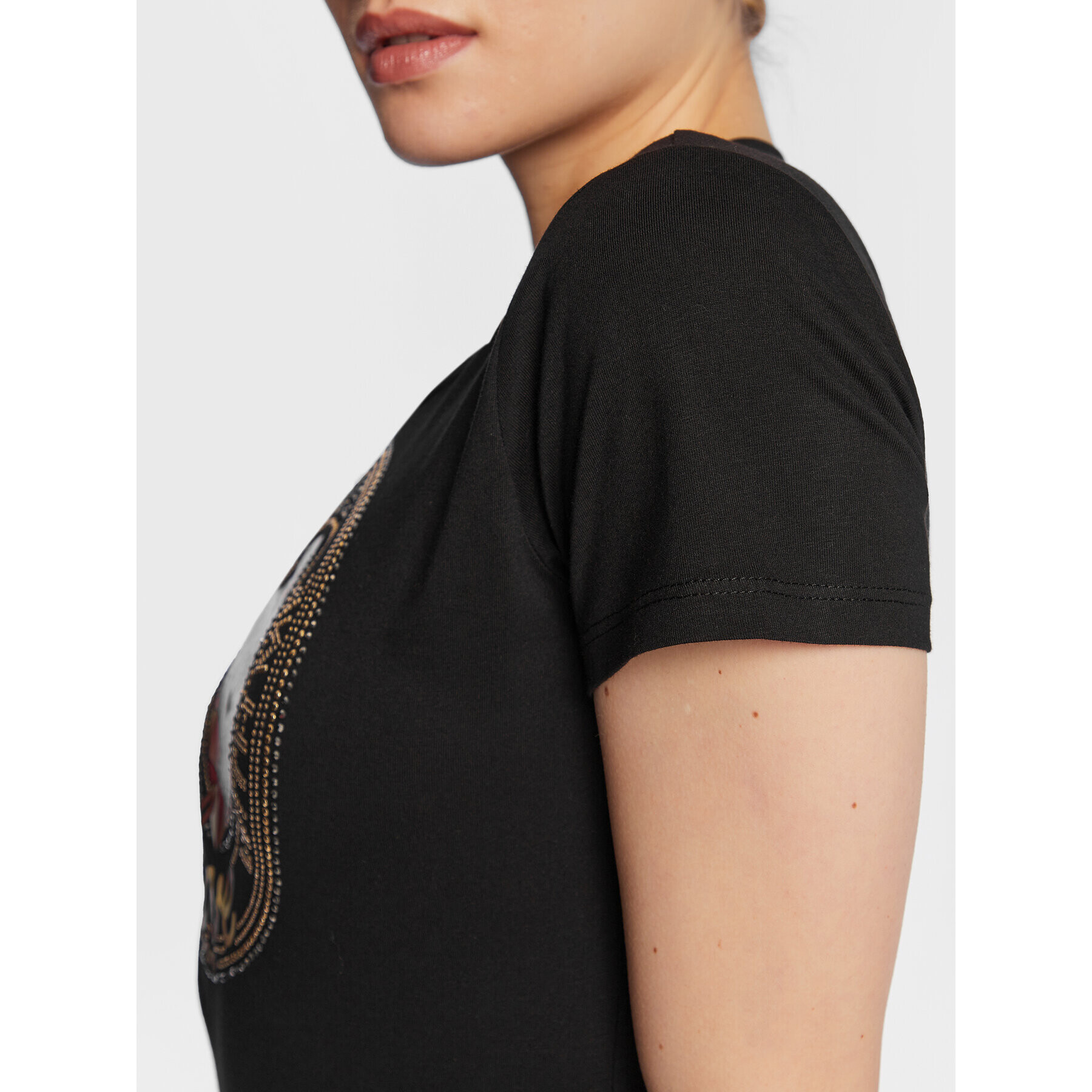 Liu Jo Тишърт WA3389 JS923 Черен Regular Fit - Pepit.bg