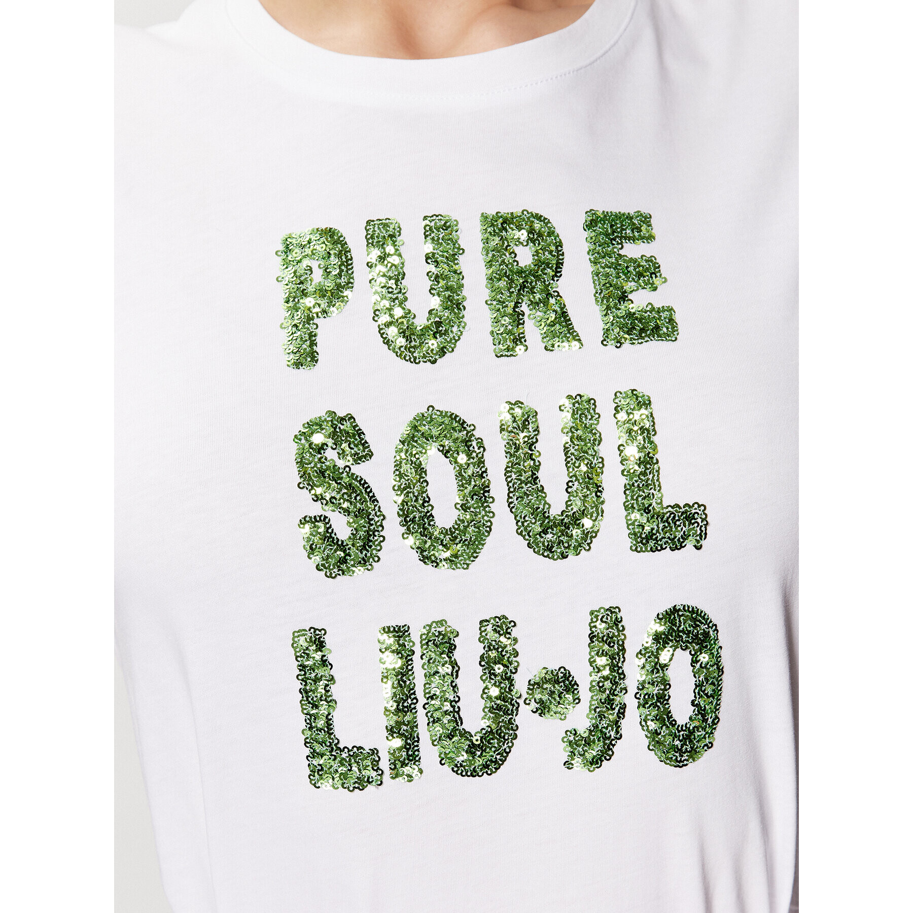 Liu Jo Тишърт WA3413 J4501 Бял Regular Fit - Pepit.bg