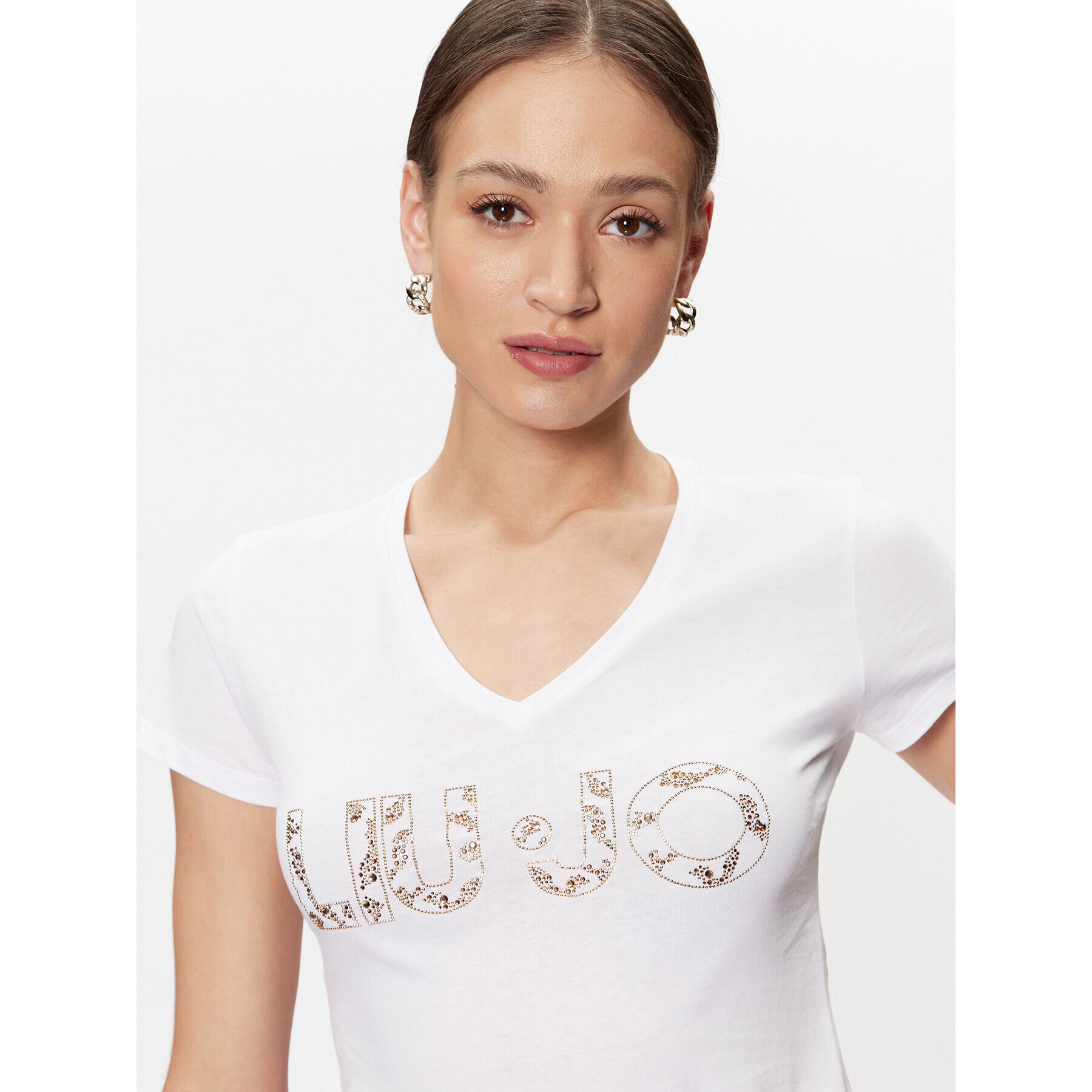 Liu Jo Тишърт WA3418 JS923 Бял Regular Fit - Pepit.bg