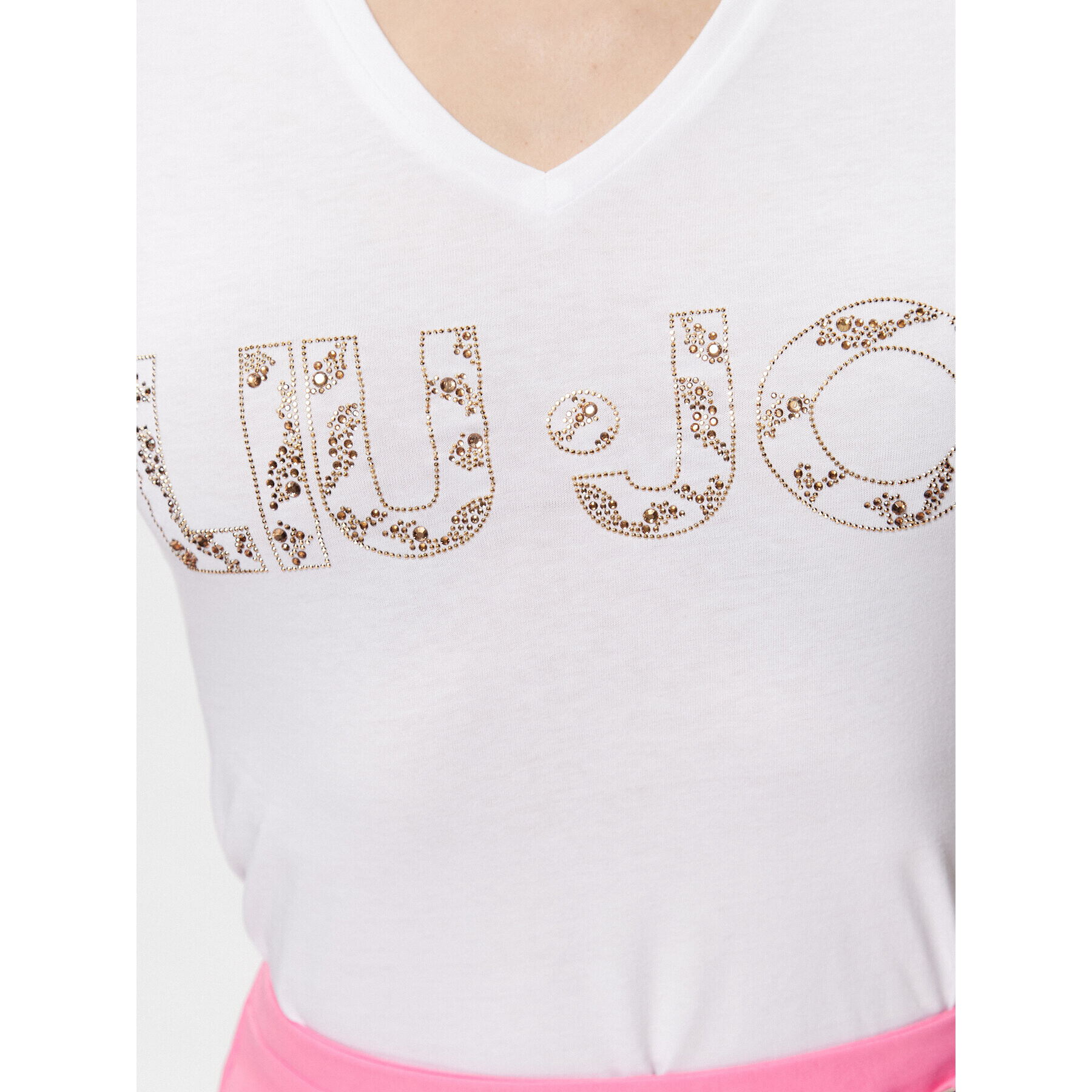 Liu Jo Тишърт WA3418 JS923 Бял Regular Fit - Pepit.bg