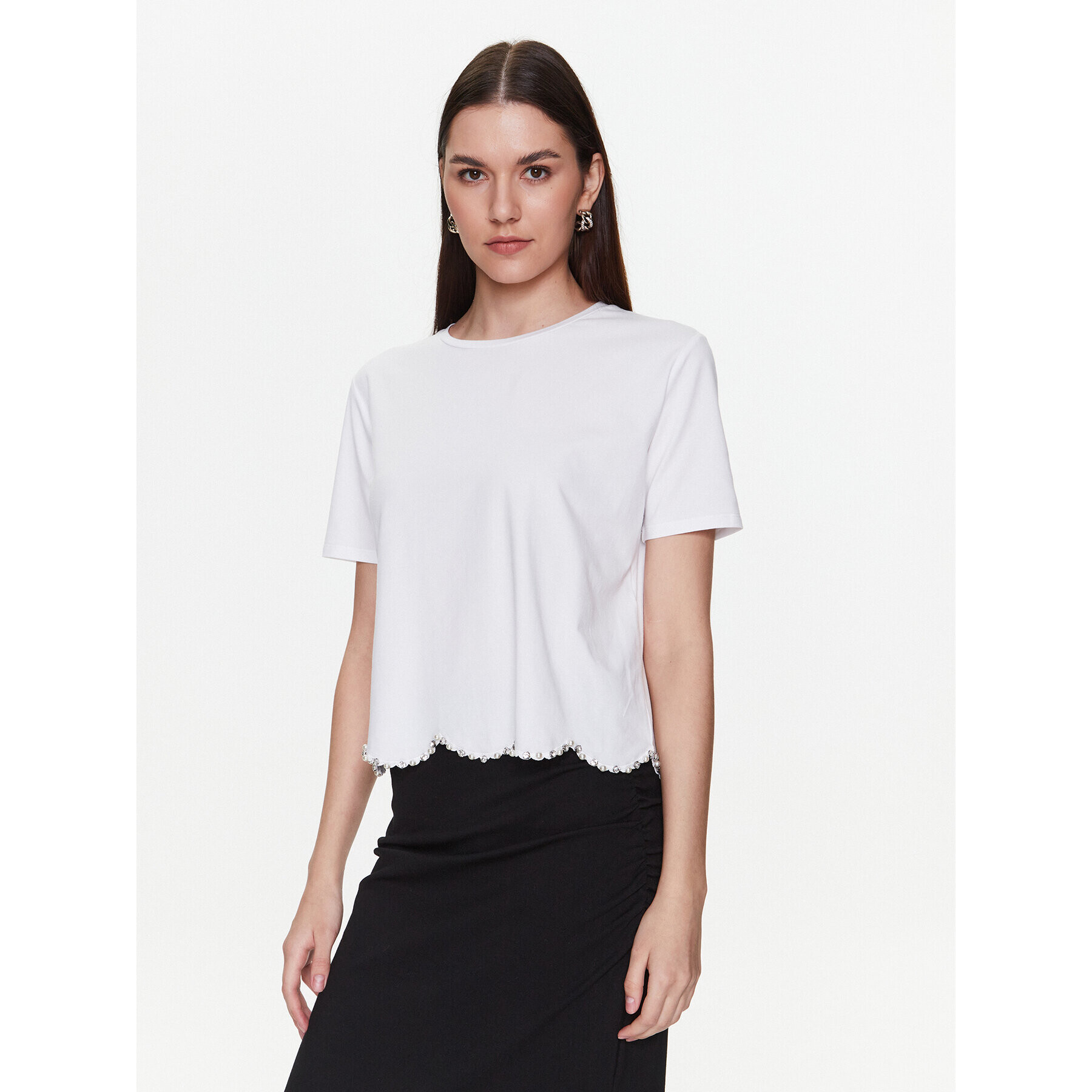 Liu Jo Тишърт WA3544 J5003 Бял Regular Fit - Pepit.bg