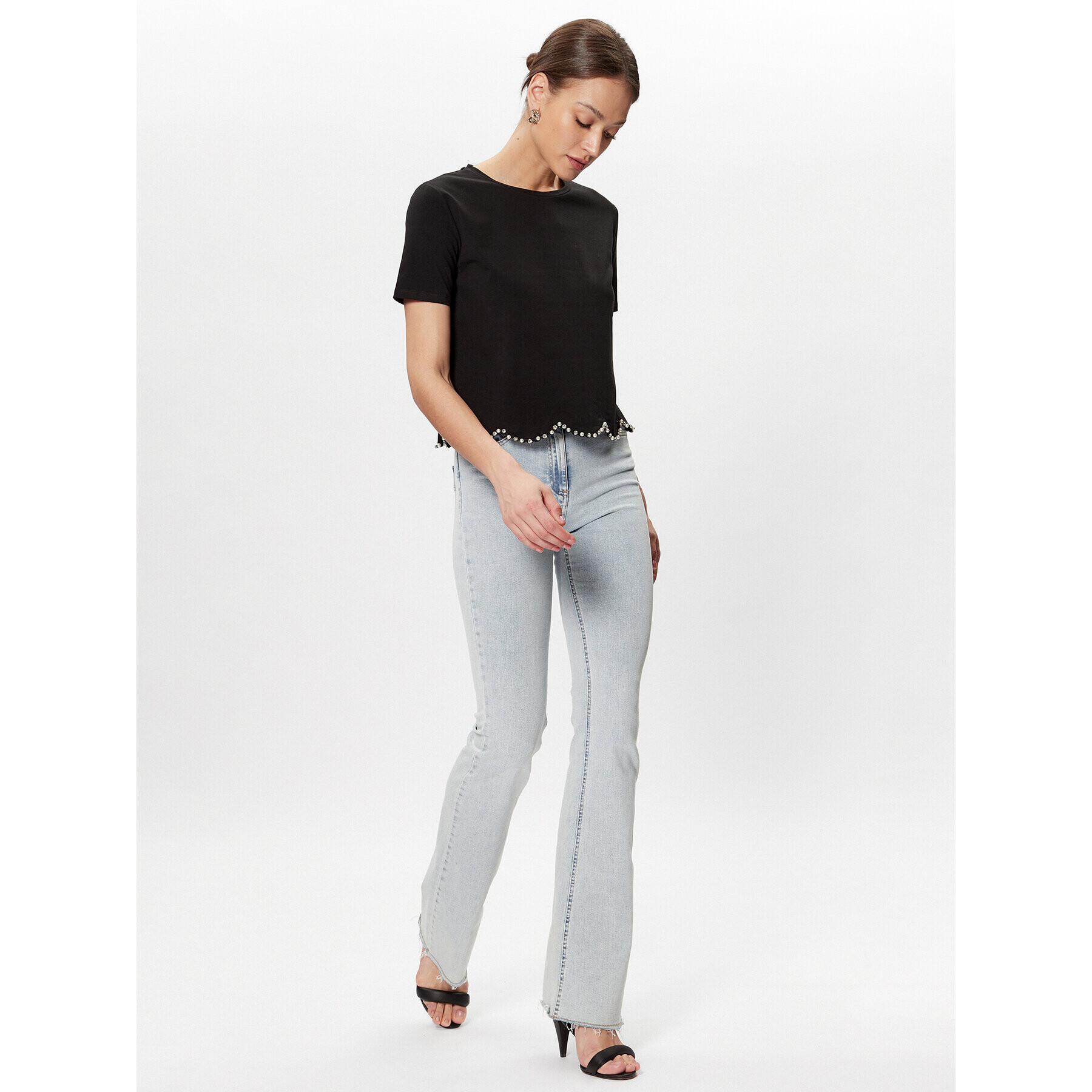 Liu Jo Тишърт WA3544 J5003 Черен Regular Fit - Pepit.bg