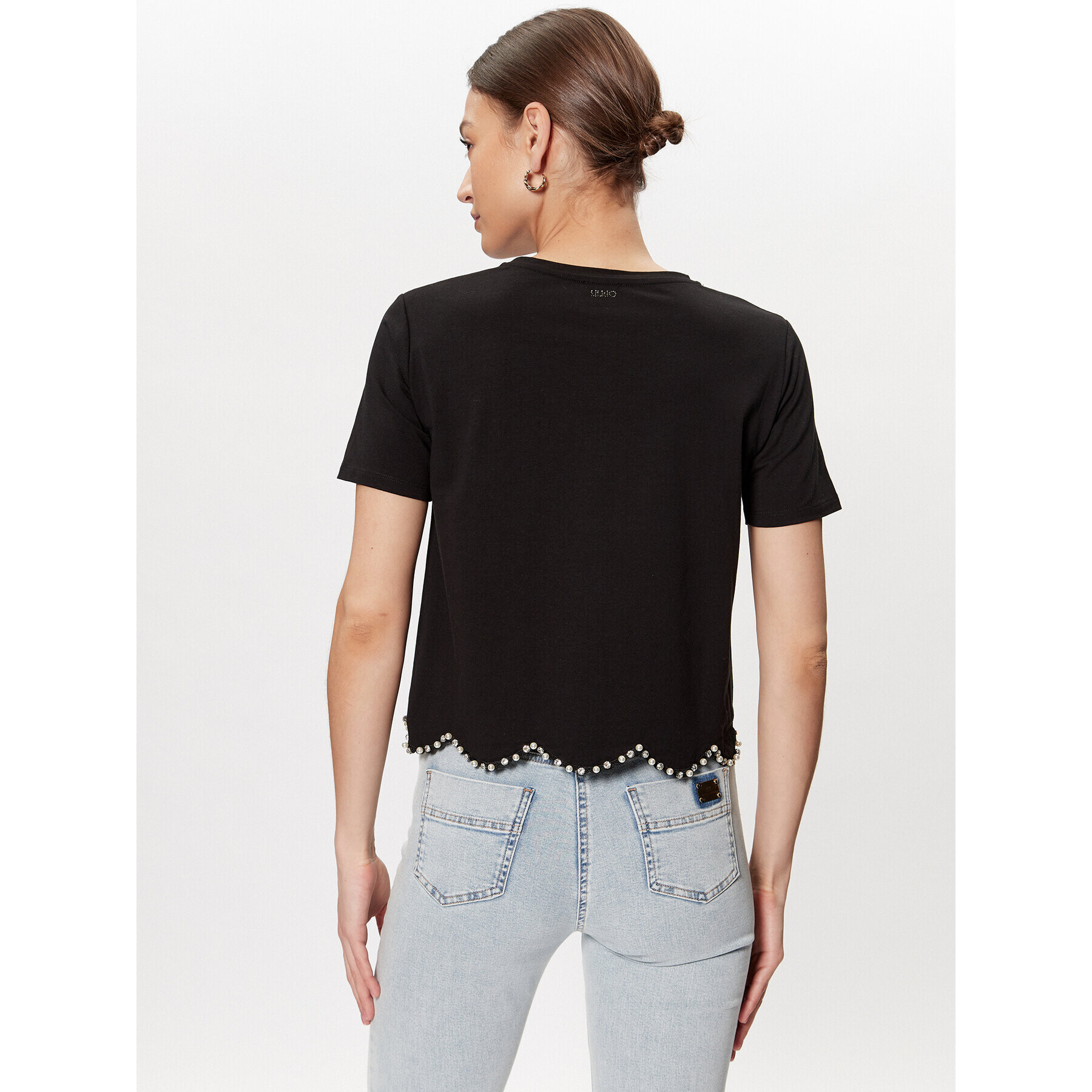 Liu Jo Тишърт WA3544 J5003 Черен Regular Fit - Pepit.bg