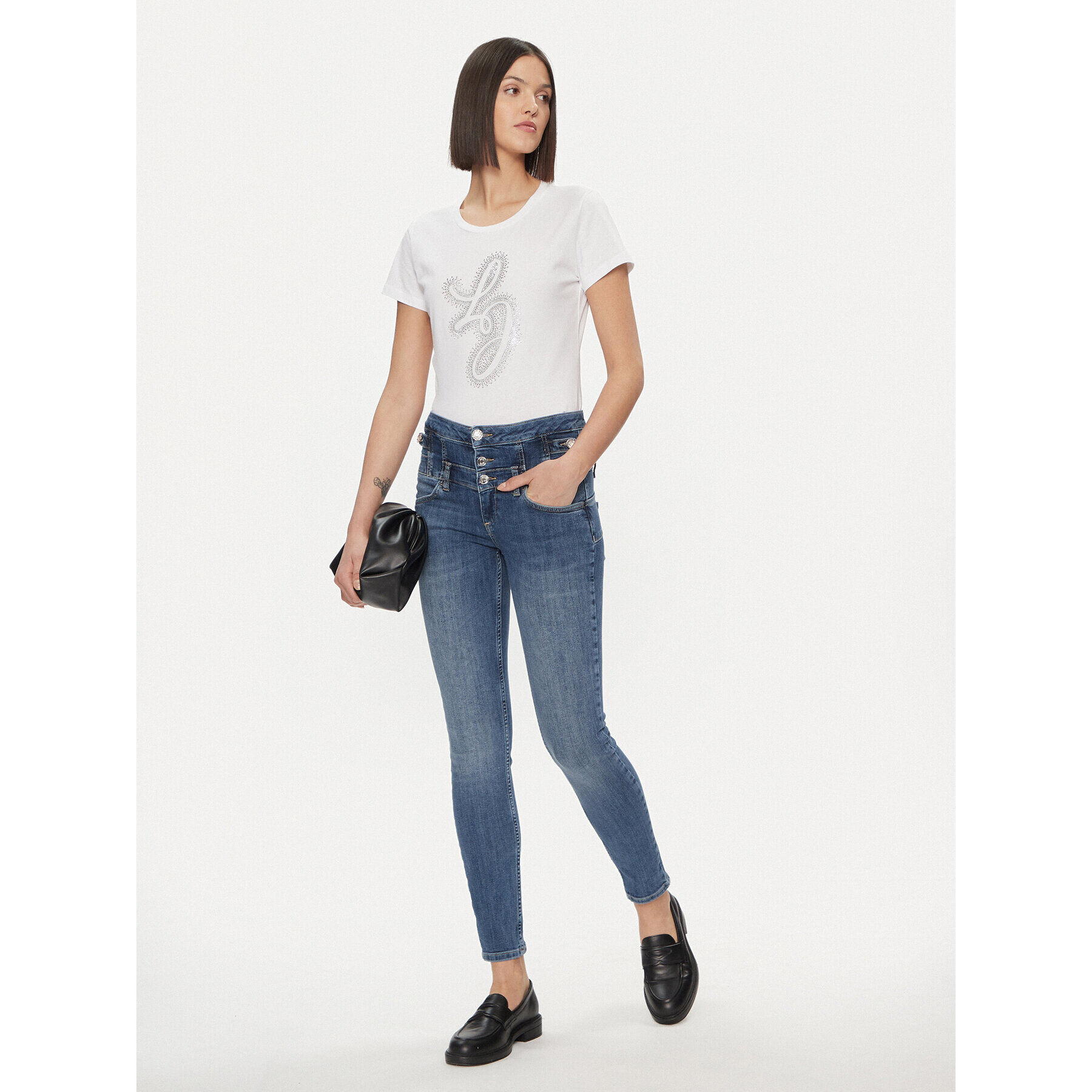 Liu Jo Тишърт WA4051 JS923 Бял Regular Fit - Pepit.bg