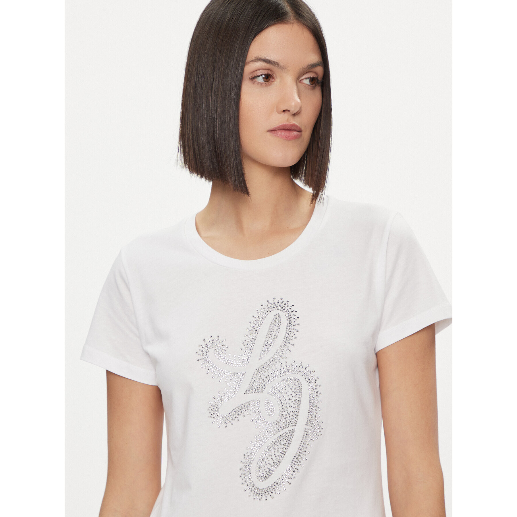 Liu Jo Тишърт WA4051 JS923 Бял Regular Fit - Pepit.bg