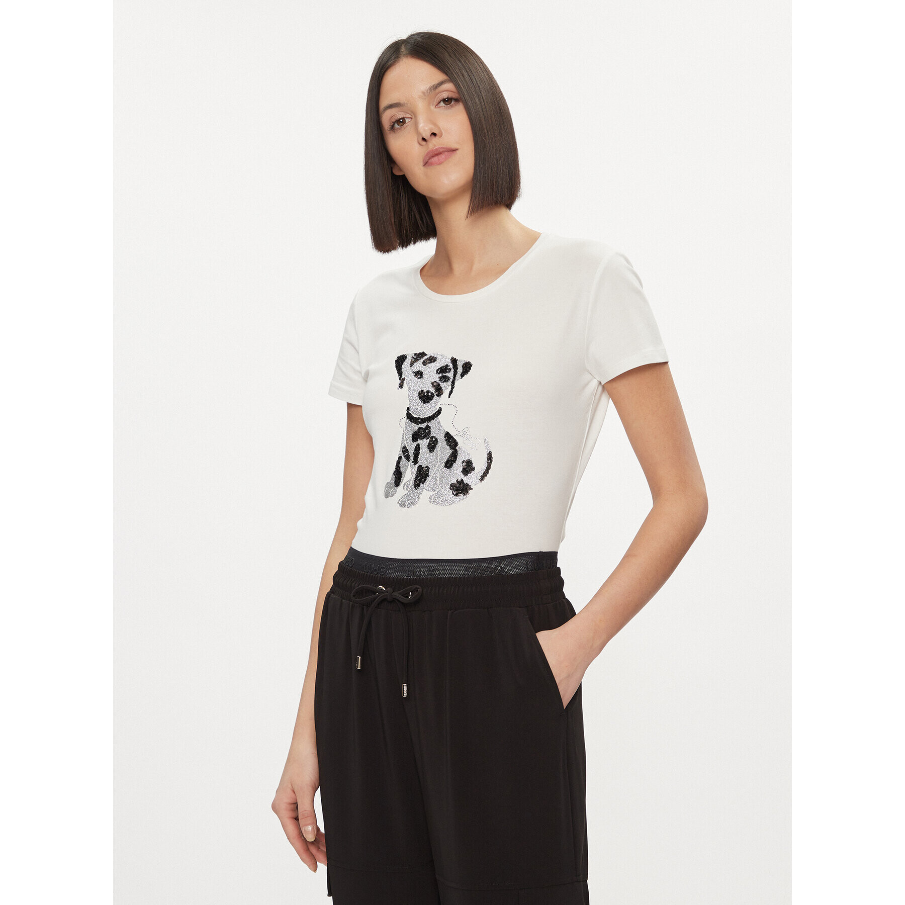 Liu Jo Тишърт WA4052 J5003 Бял Regular Fit - Pepit.bg