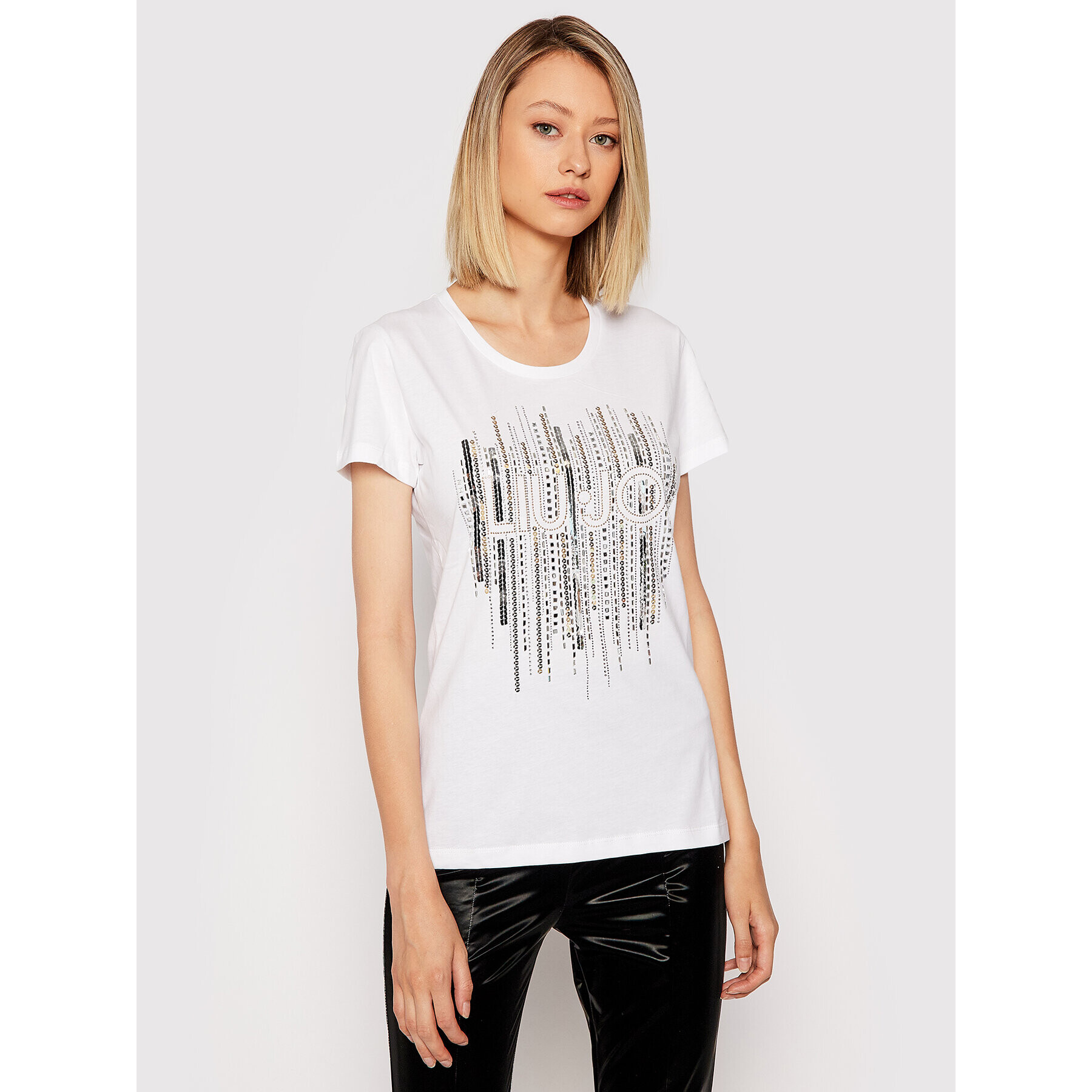 Liu Jo Тишърт WF1149 J5923 Бял Regular Fit - Pepit.bg