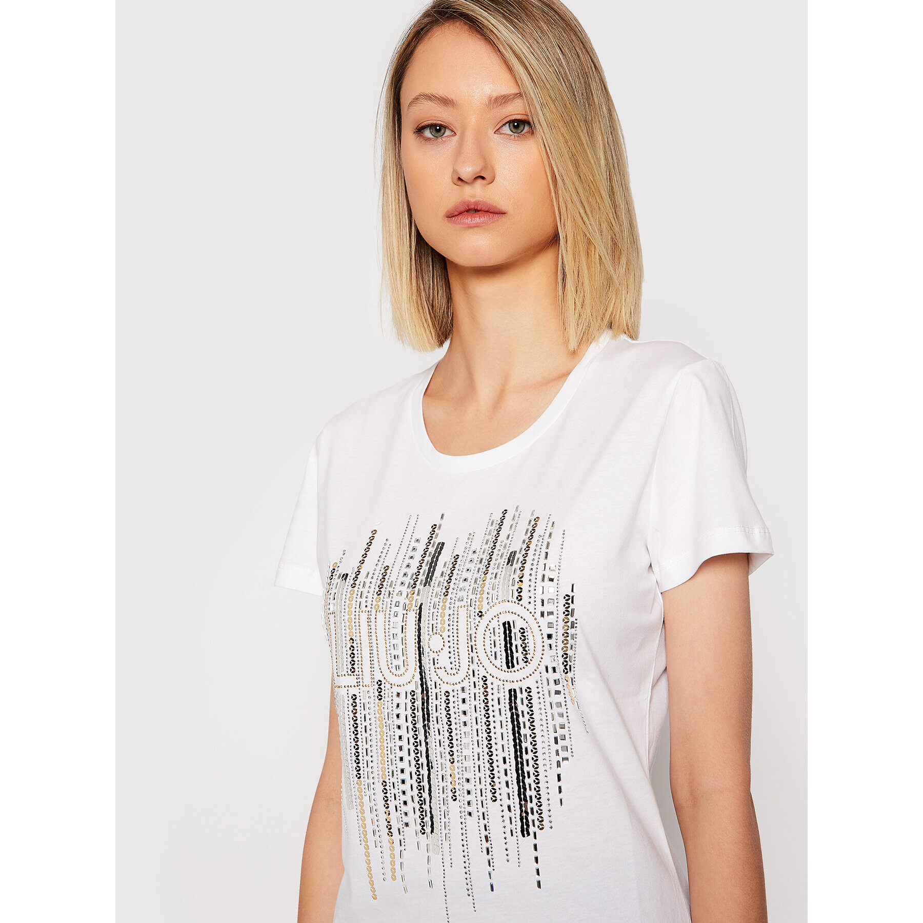 Liu Jo Тишърт WF1149 J5923 Бял Regular Fit - Pepit.bg