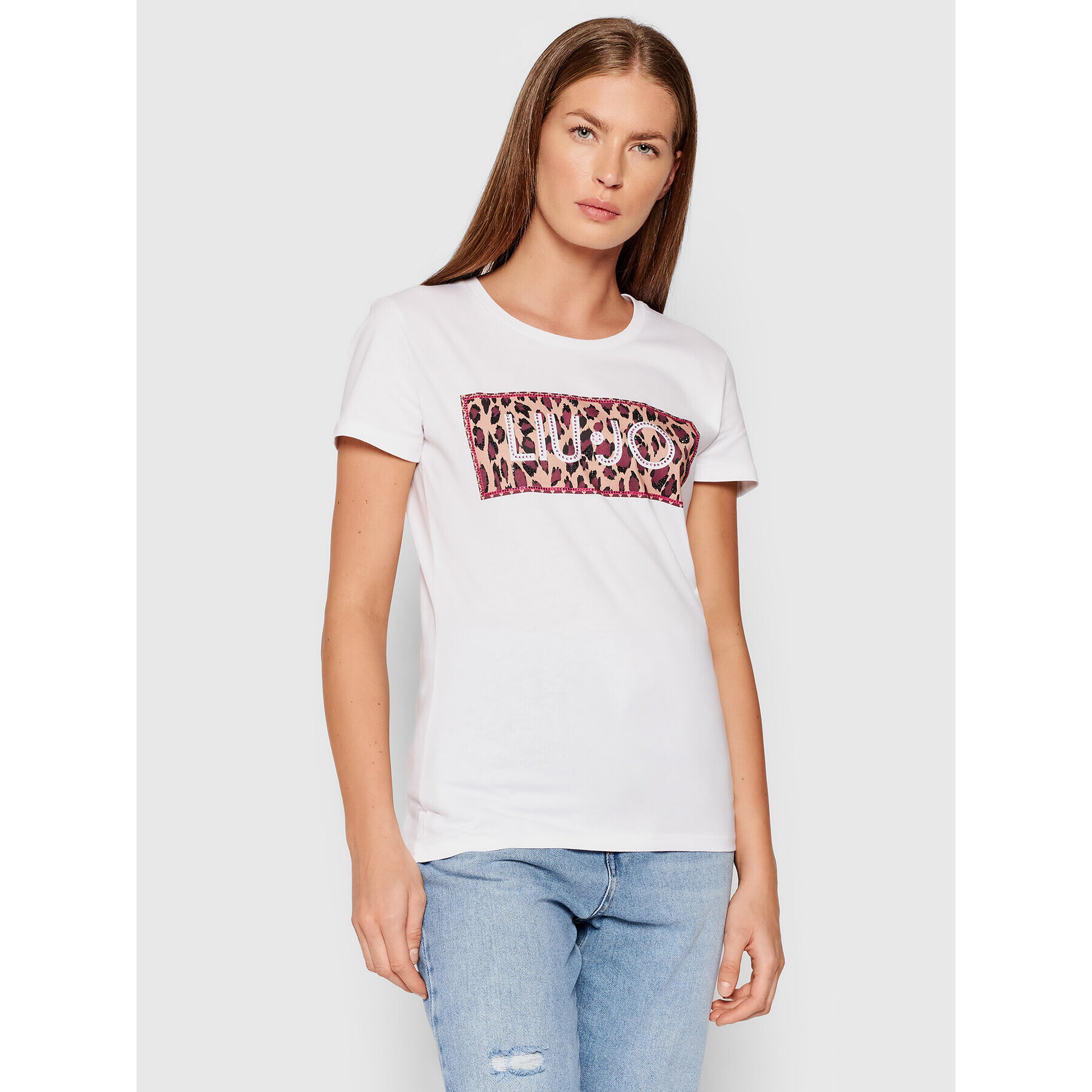 Liu Jo Тишърт WF1381 J0094 Бял Regular Fit - Pepit.bg
