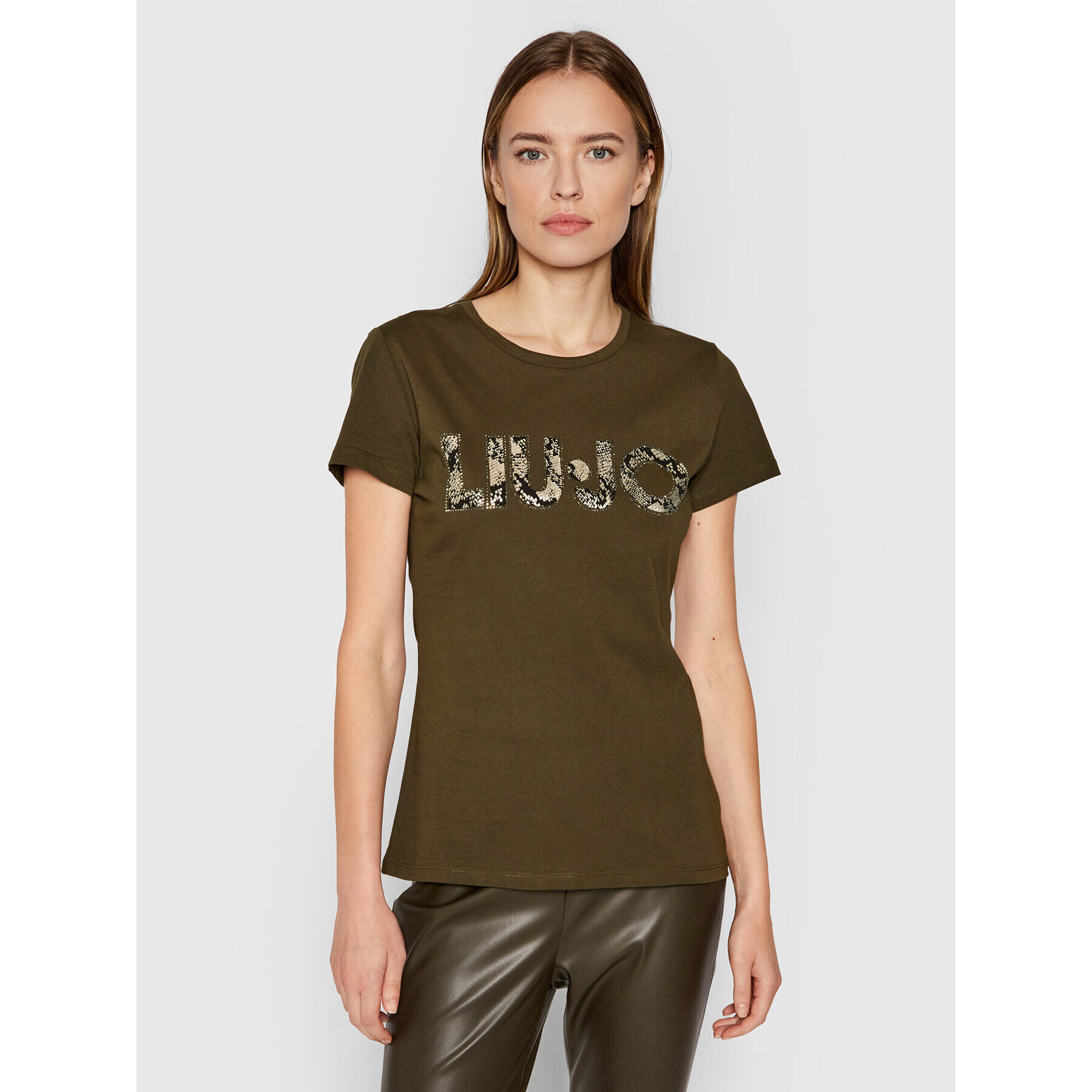 Liu Jo Тишърт WF1449 J6287 Зелен Slim Fit - Pepit.bg