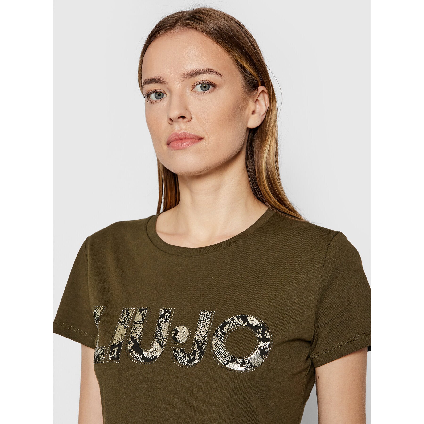 Liu Jo Тишърт WF1449 J6287 Зелен Slim Fit - Pepit.bg