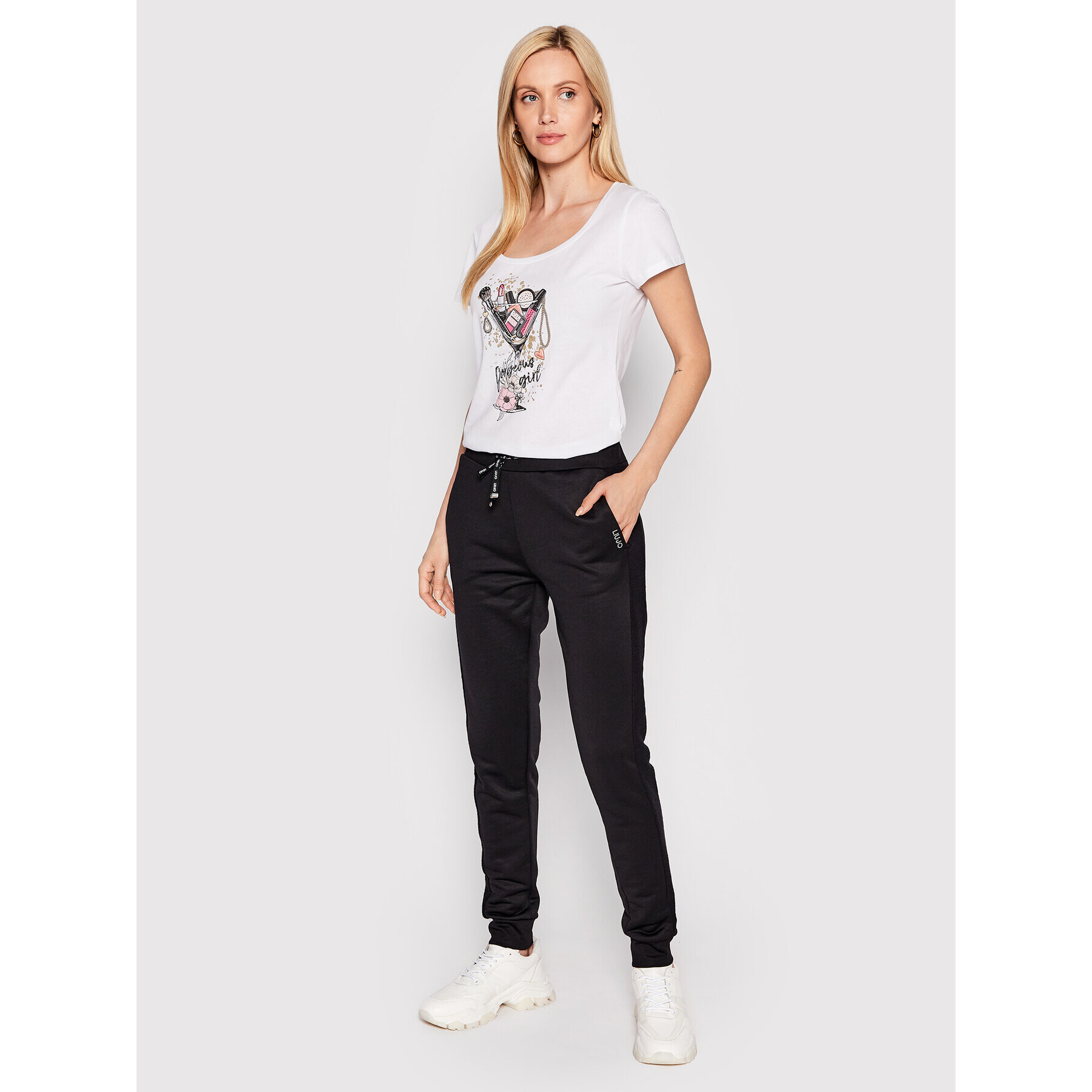 Liu Jo Тишърт WF2289 JS923 Бял Regular Fit - Pepit.bg