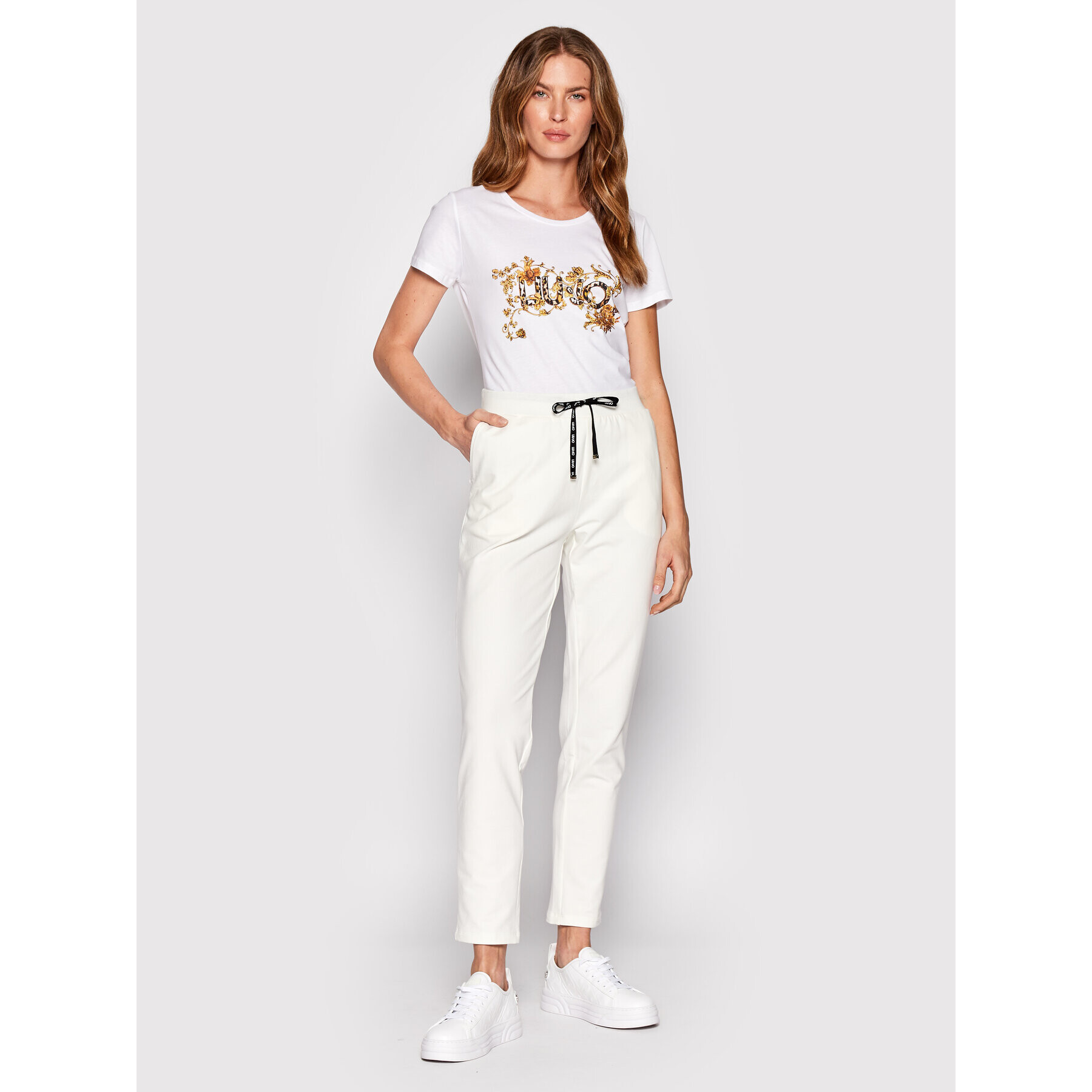 Liu Jo Тишърт WF2375 JS923 Бял Regular Fit - Pepit.bg