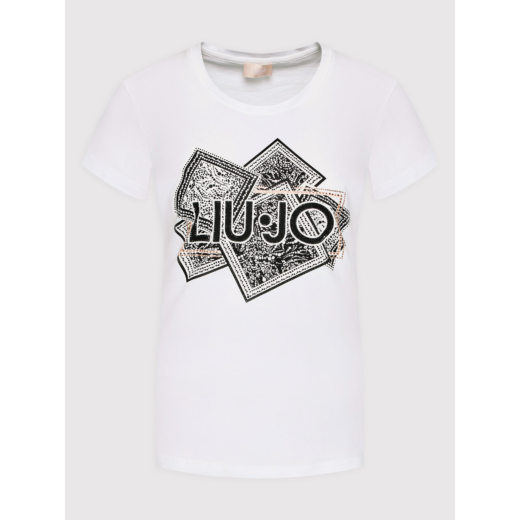 Liu Jo Тишърт WF2375 JS923 Бял Regular Fit - Pepit.bg