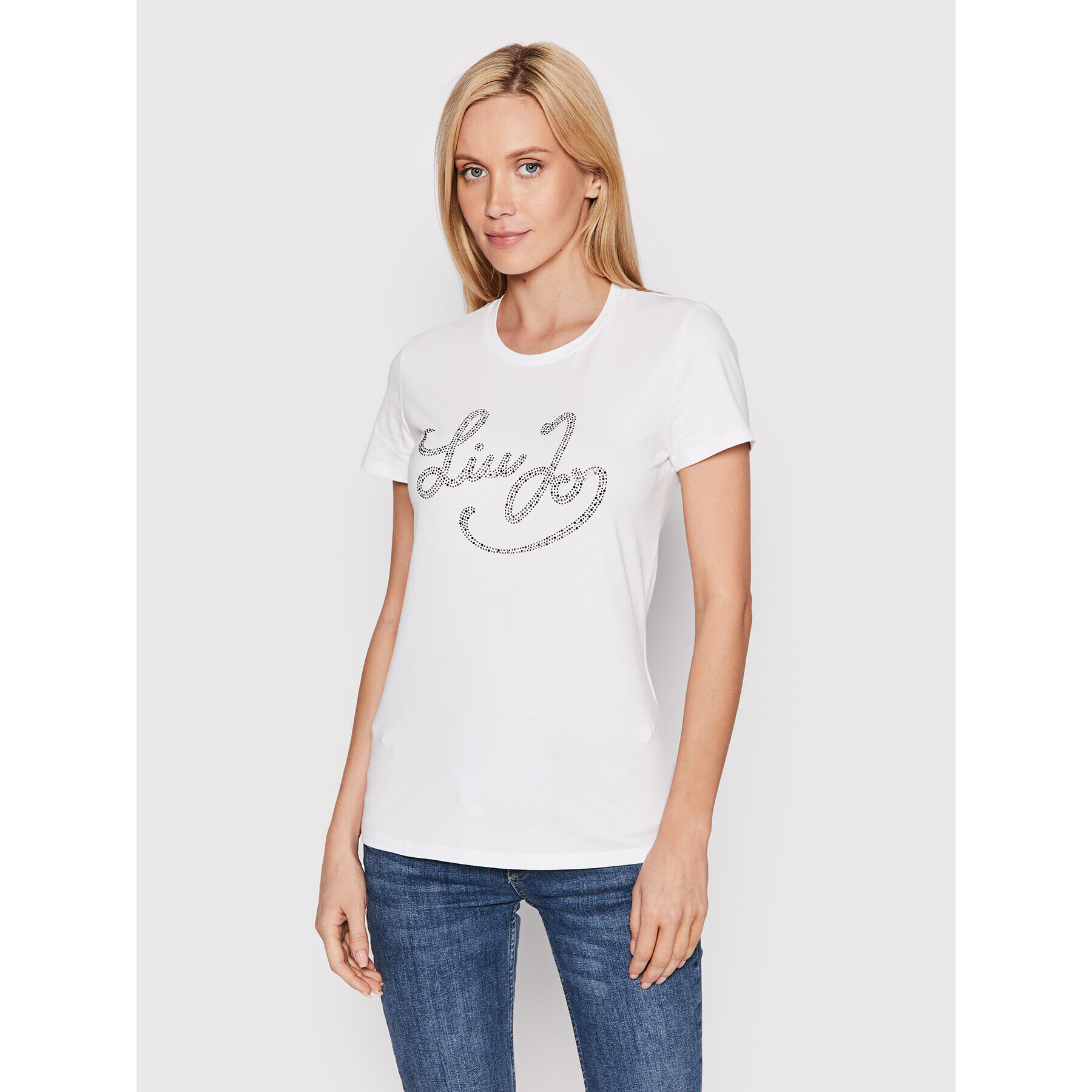 Liu Jo Тишърт WF2486 J5003 Бял Regular Fit - Pepit.bg