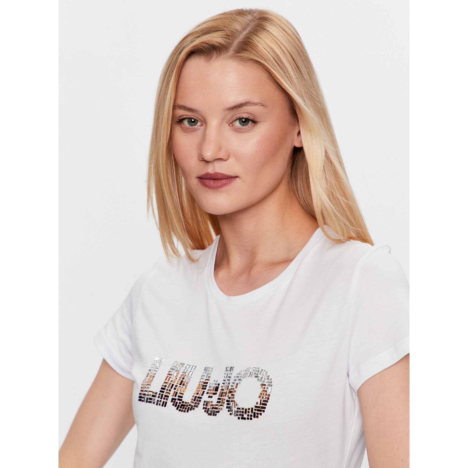 Liu Jo Тишърт WF3085 J6308 Бял Regular Fit - Pepit.bg