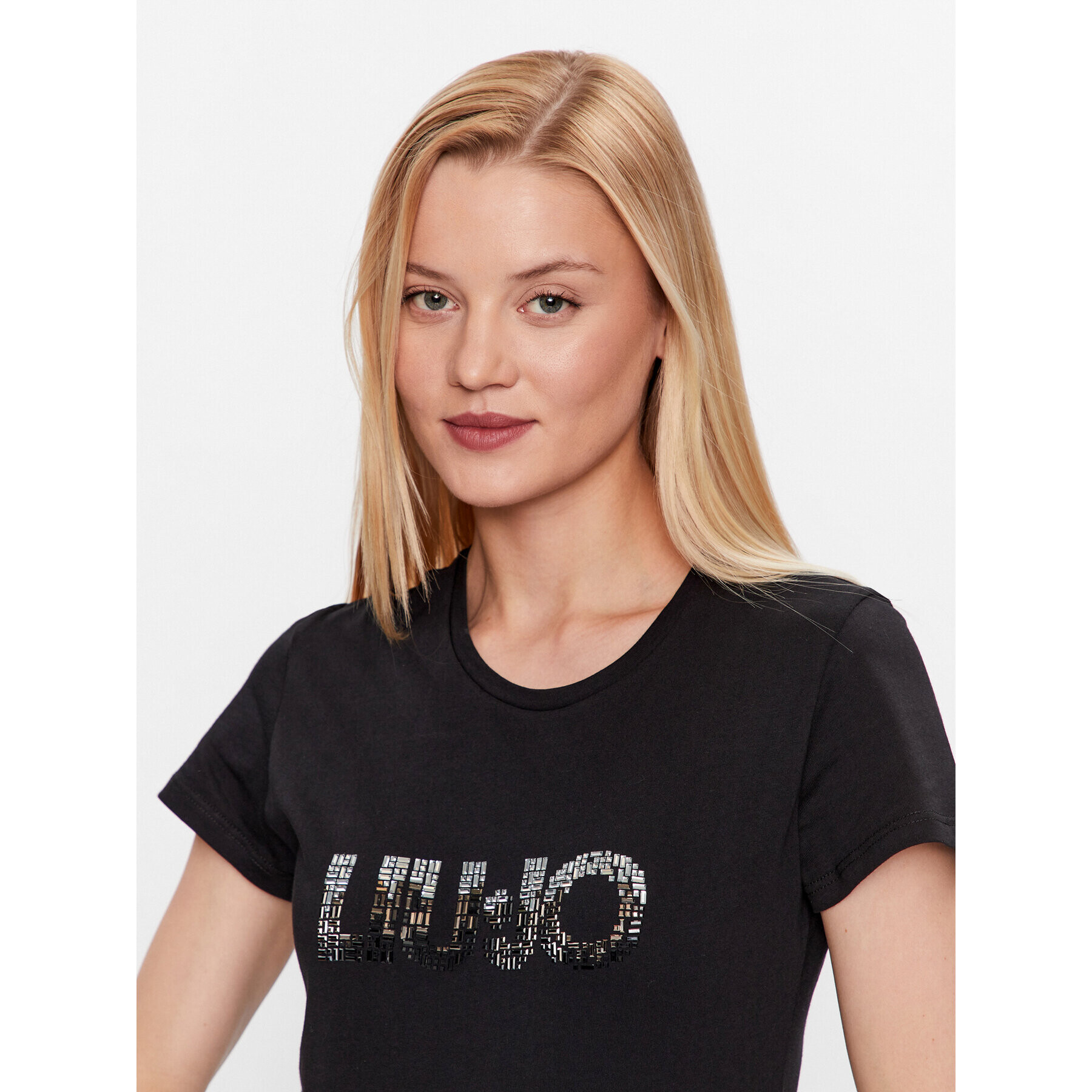 Liu Jo Тишърт WF3085 J6308 Черен Regular Fit - Pepit.bg