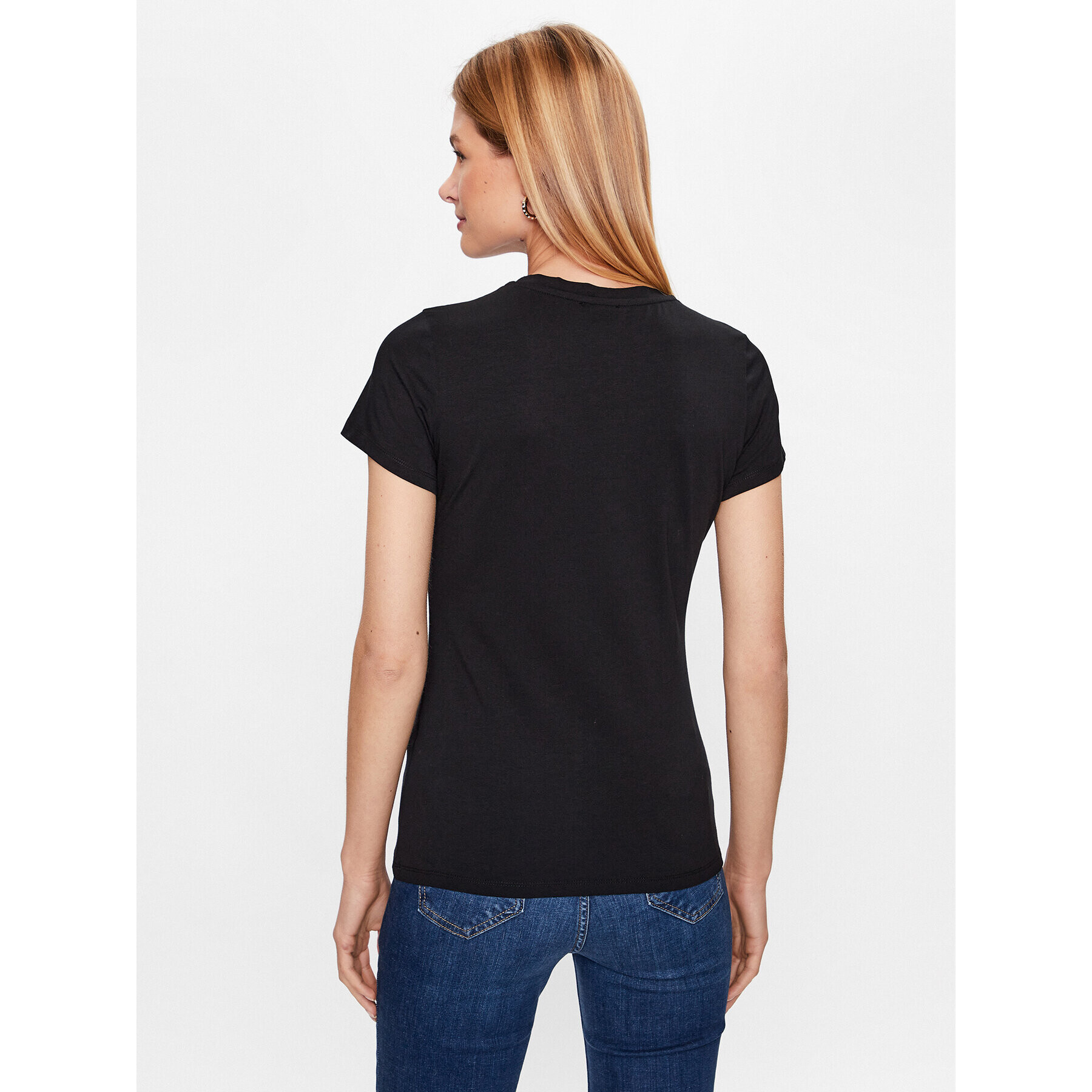 Liu Jo Тишърт WF3090 JS003 Черен Regular Fit - Pepit.bg
