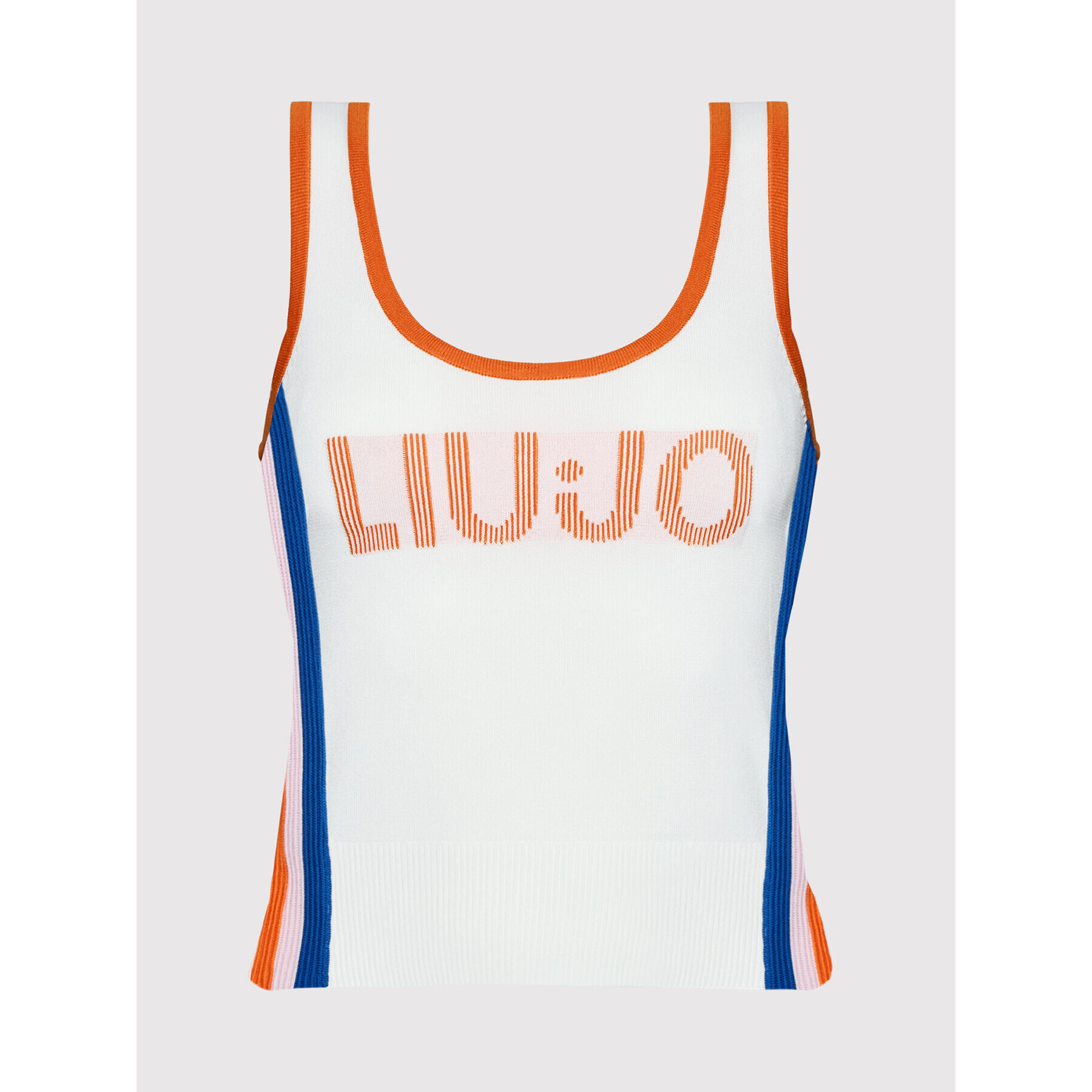 Liu Jo Sport топ TA2103 MA16M Бял Regular Fit - Pepit.bg