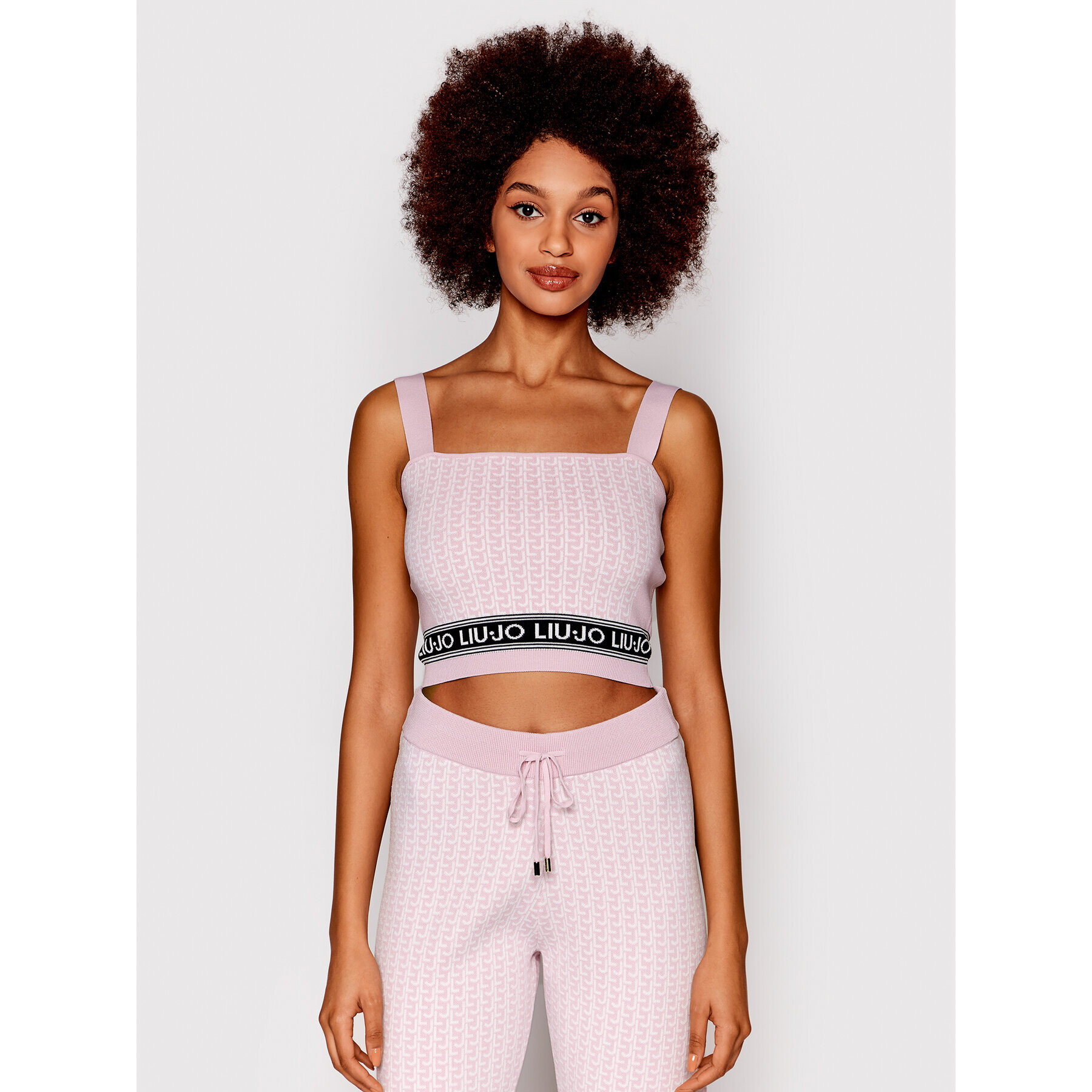 Liu Jo топ TA2104 MA16M Виолетов Slim Fit - Pepit.bg