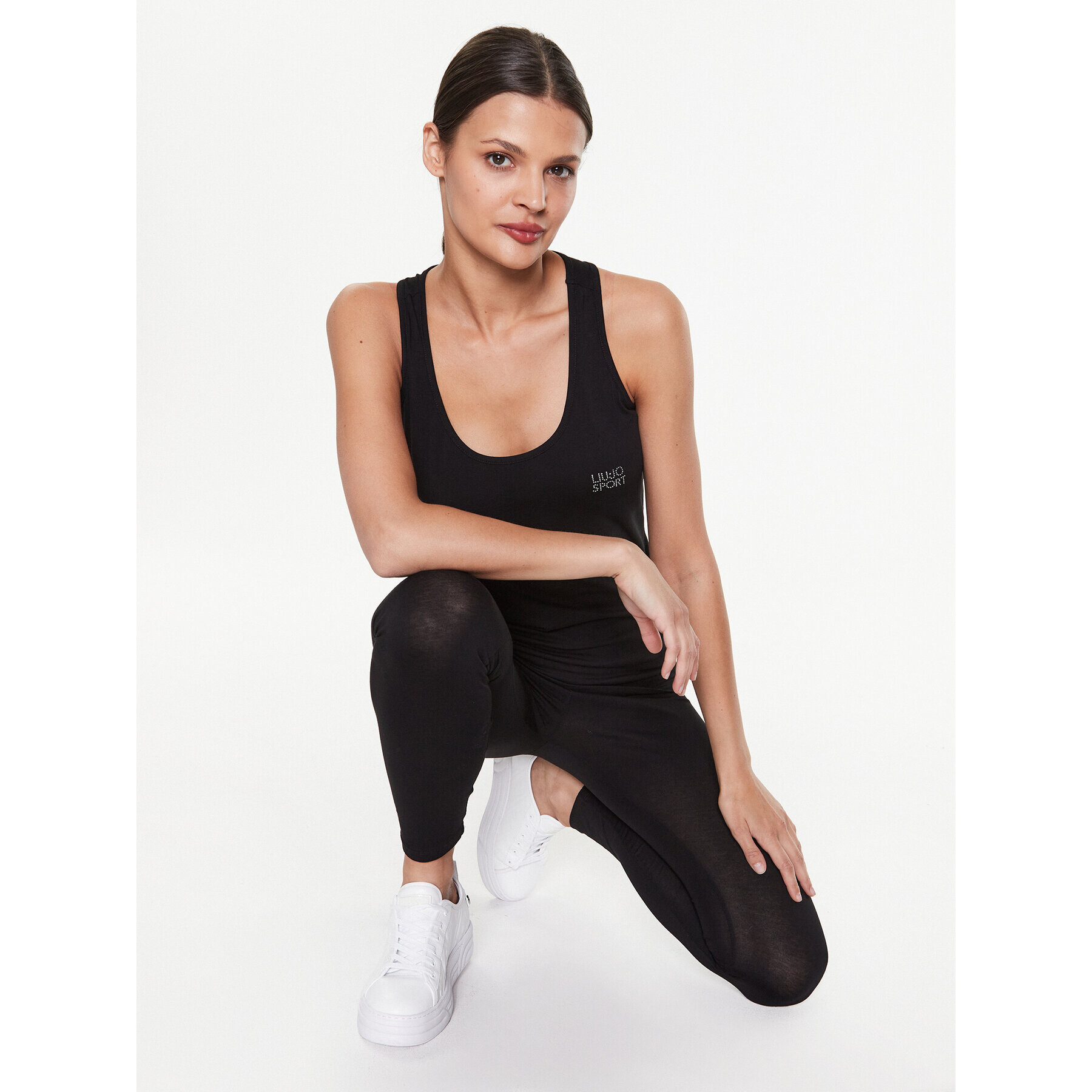 Liu Jo Sport топ TA3142 J5003 Черен Regular Fit - Pepit.bg