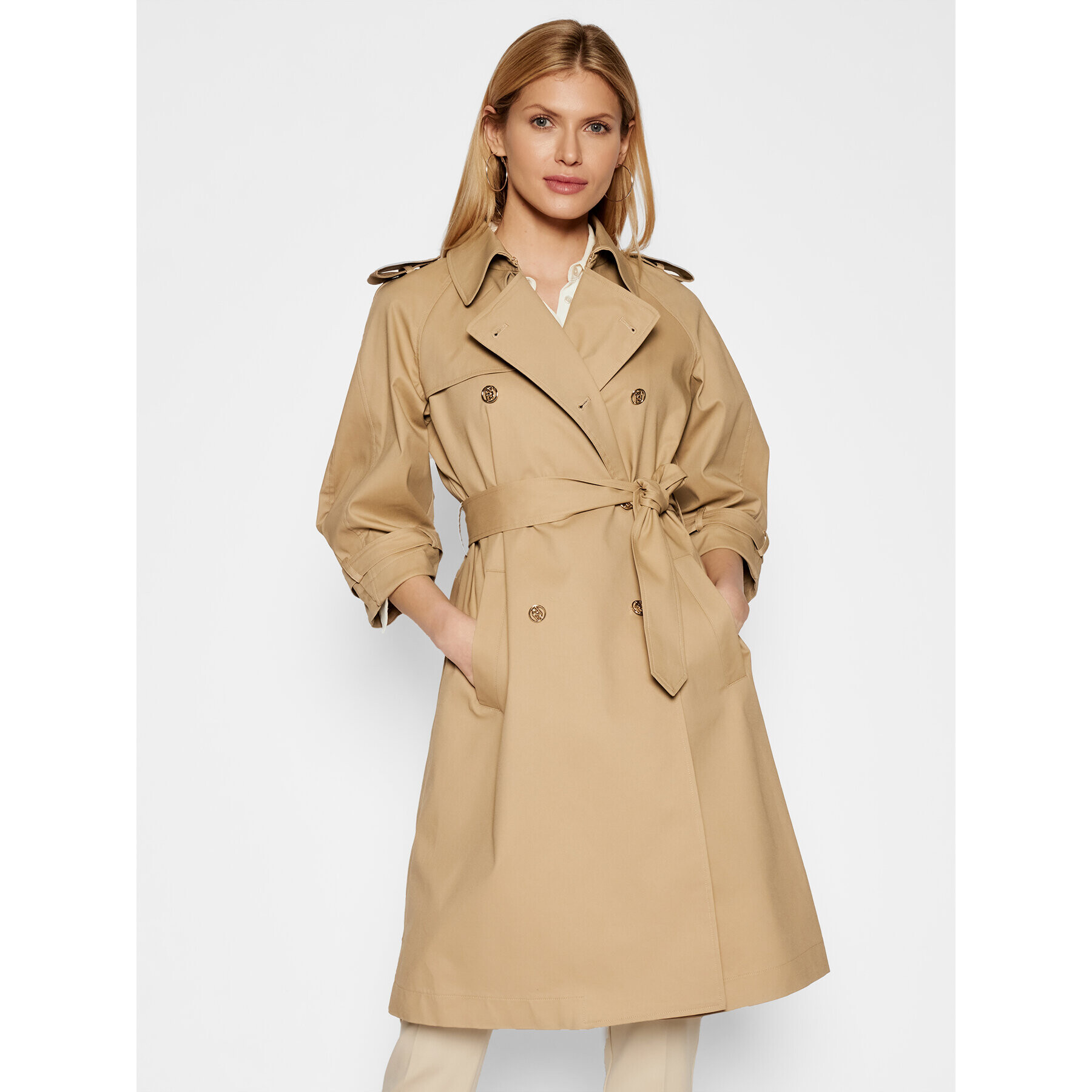 Liu Jo Тренч CA1001 T2398 Бежов Regular Fit - Pepit.bg