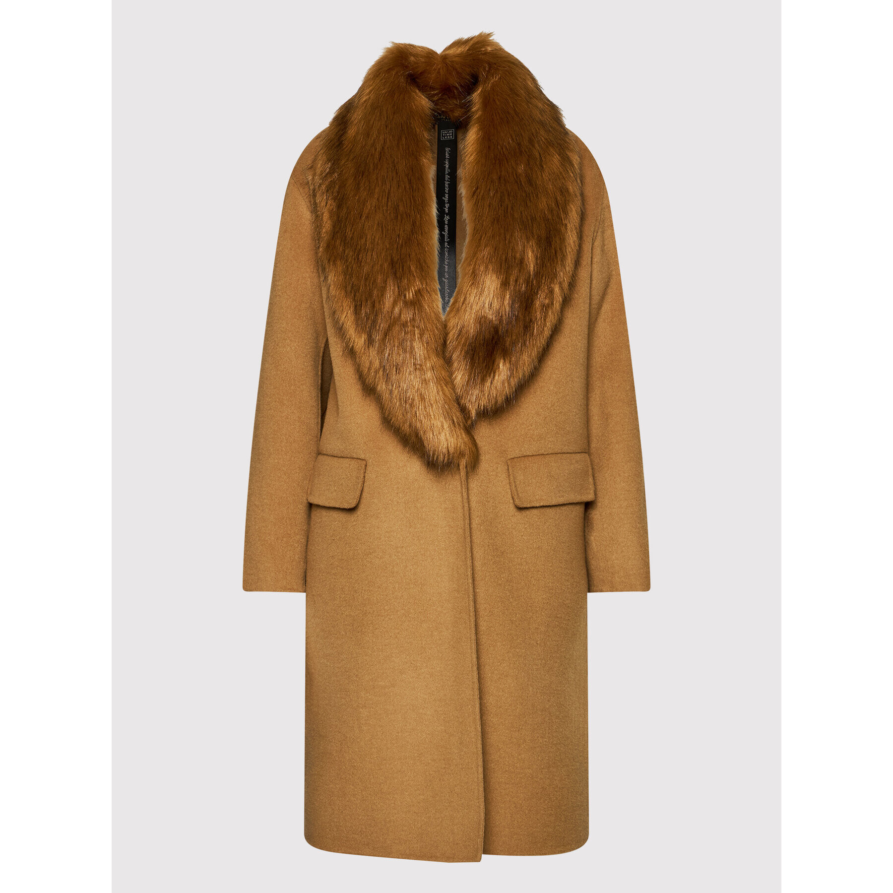 Liu Jo Вълнено палто CF1013 T8524 Кафяв Regular Fit - Pepit.bg